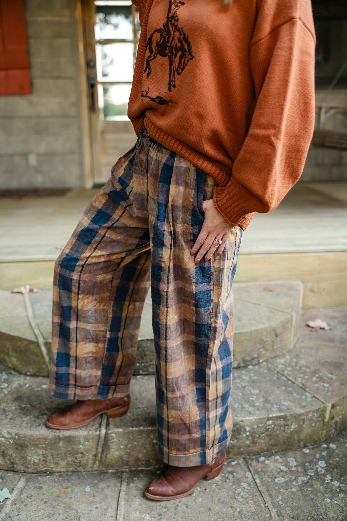 Hayride Plaid Trousers