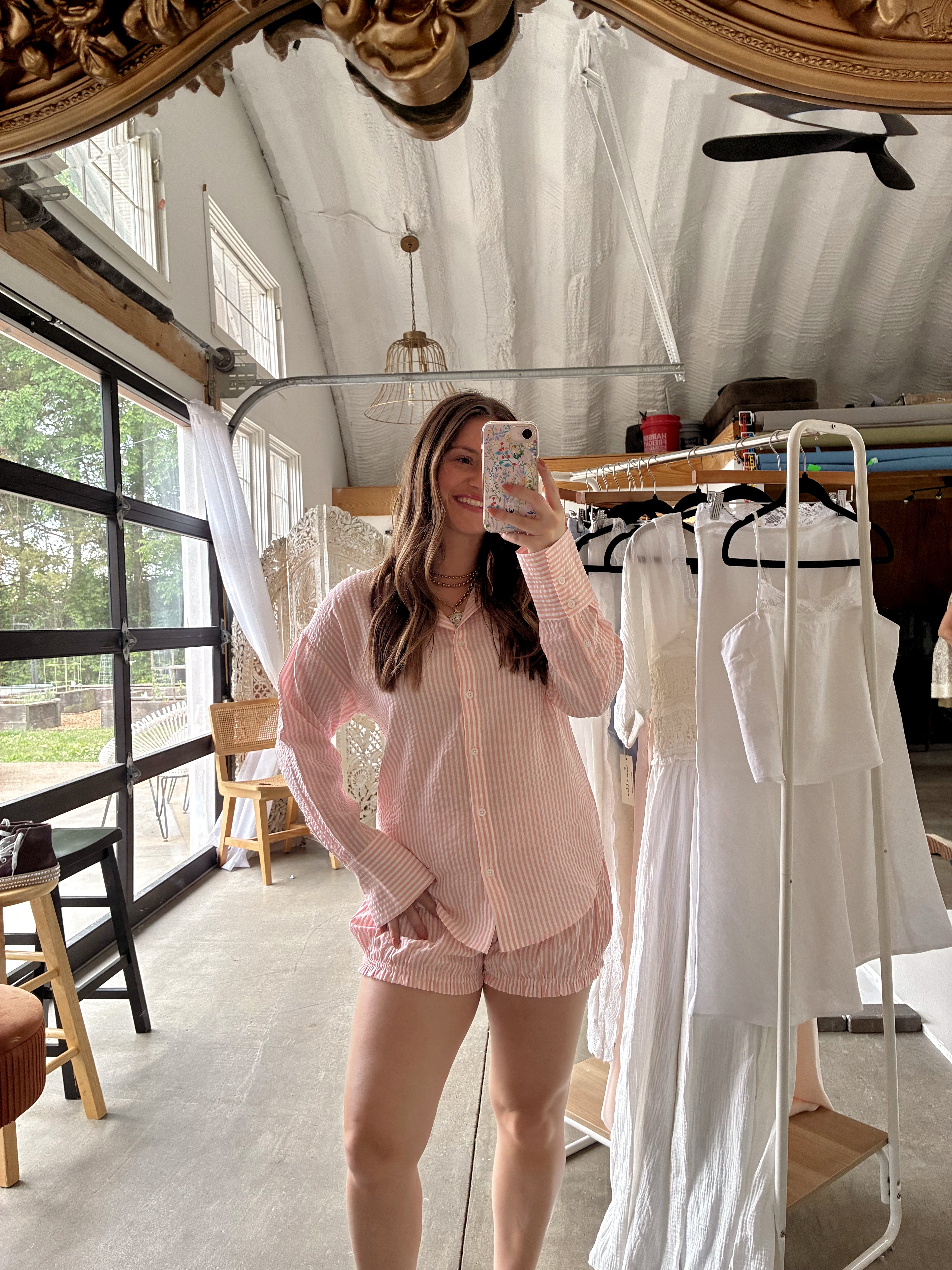 Pinky Promise Striped Set