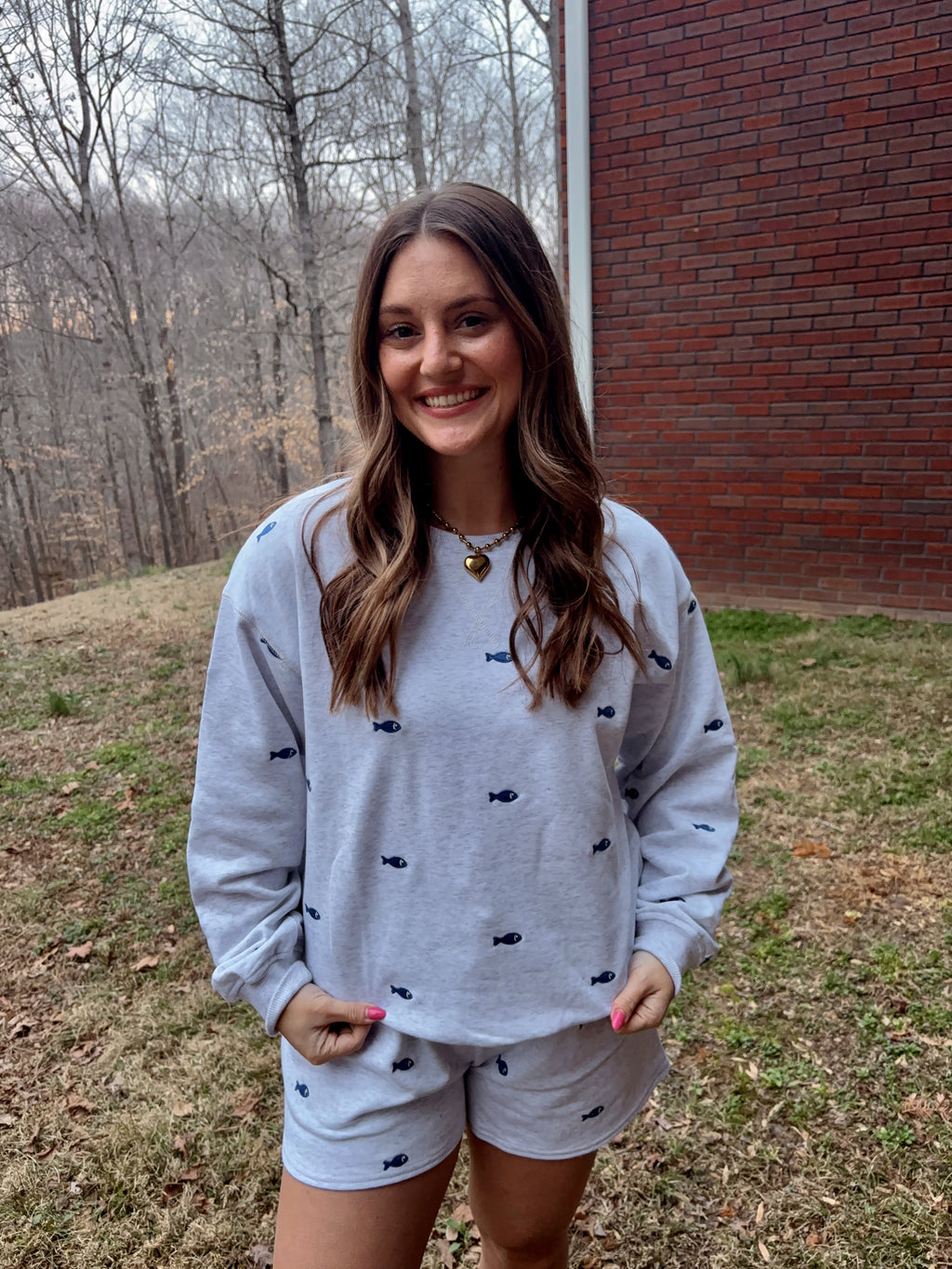 Fish Embriodered Set