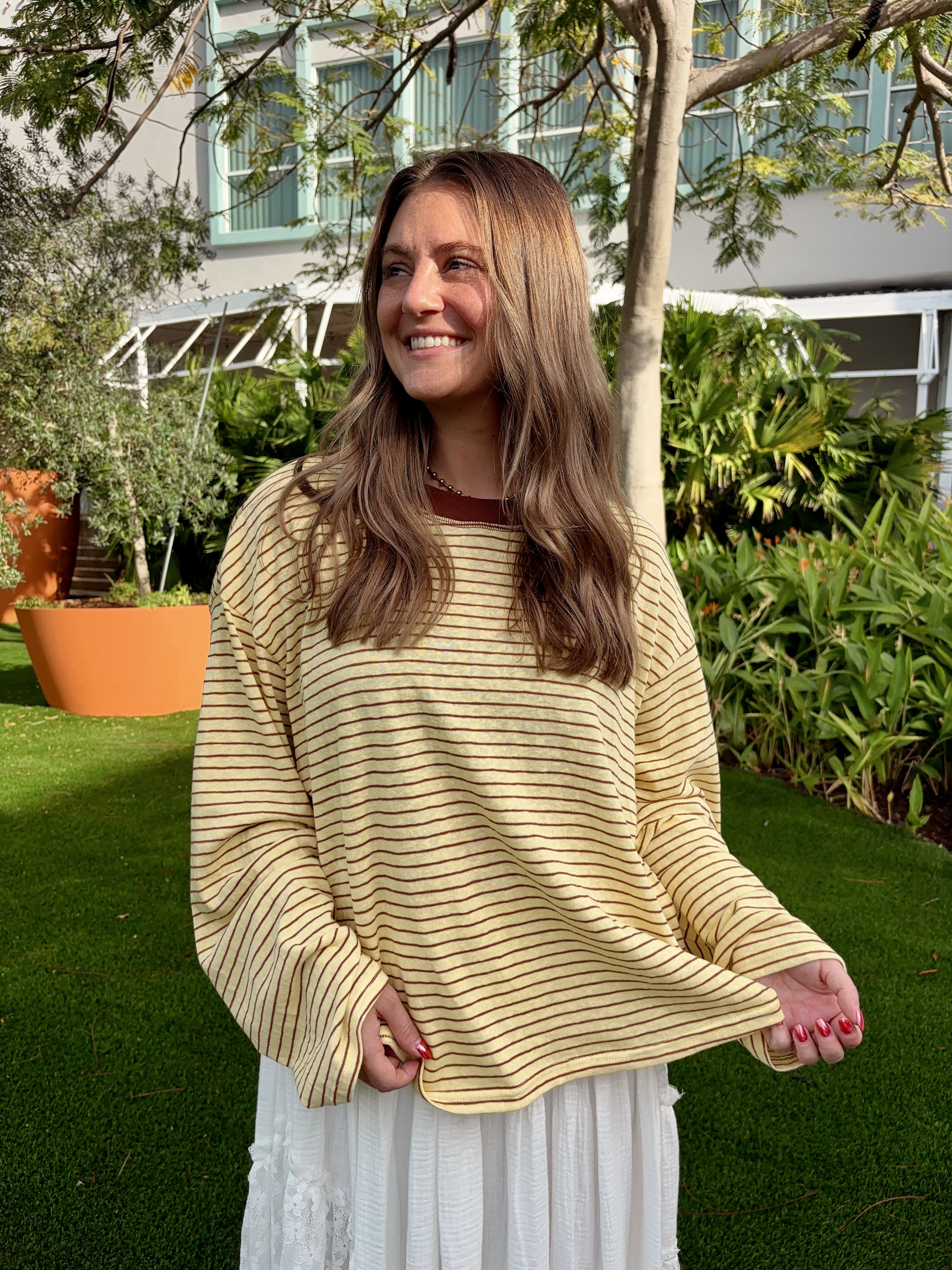 Lemonade Striped Top