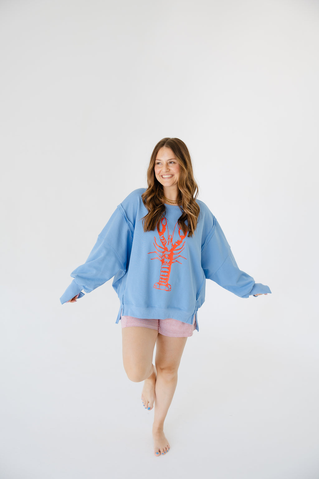 Lobster Printed Pullover