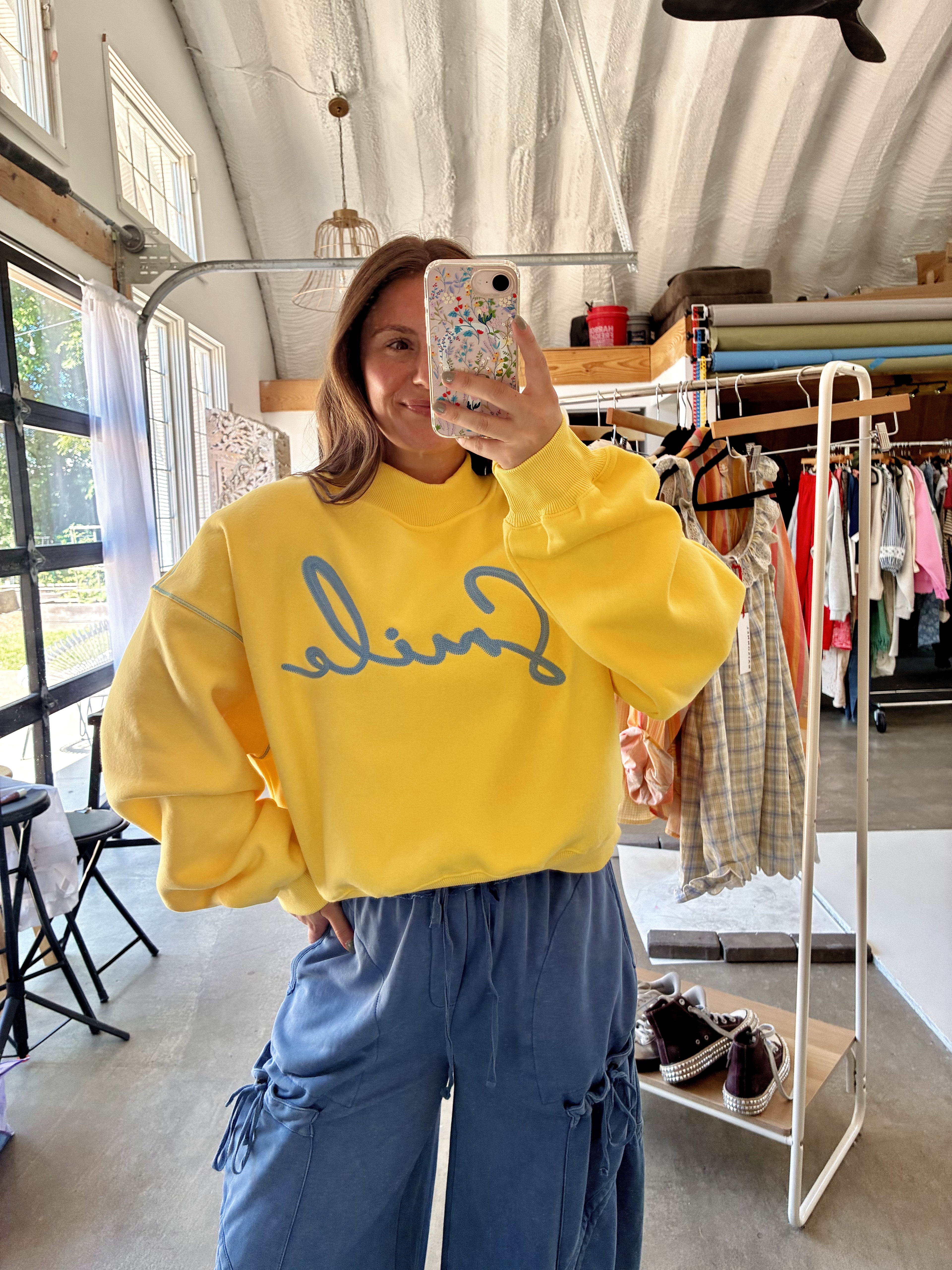 "Smile" Mockneck