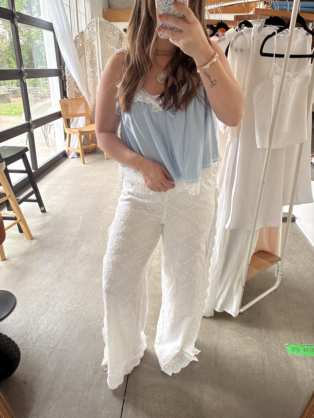 Meant To Be Eyelet Pants