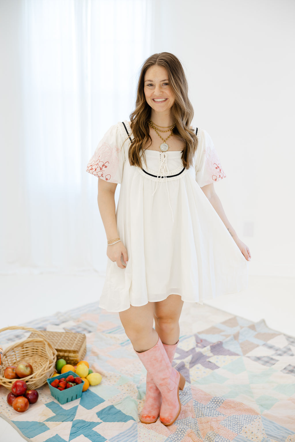 Ivory Ease Babydoll Dress