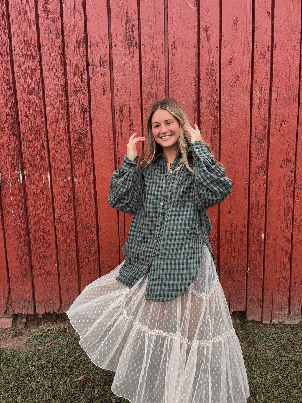 Posie Dot Sheer Layering Skirt