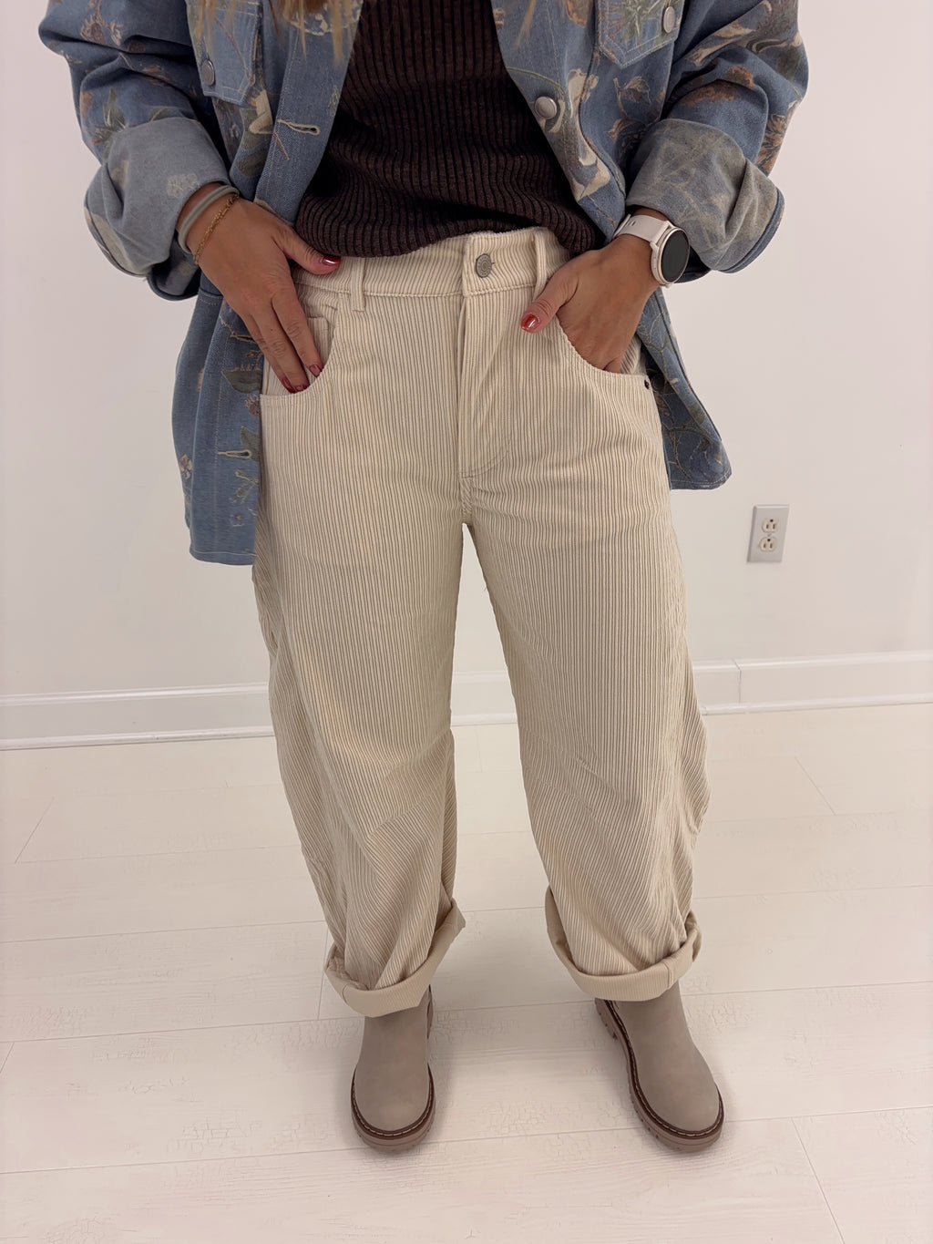 Cider Cordoruy Barrel Jeans