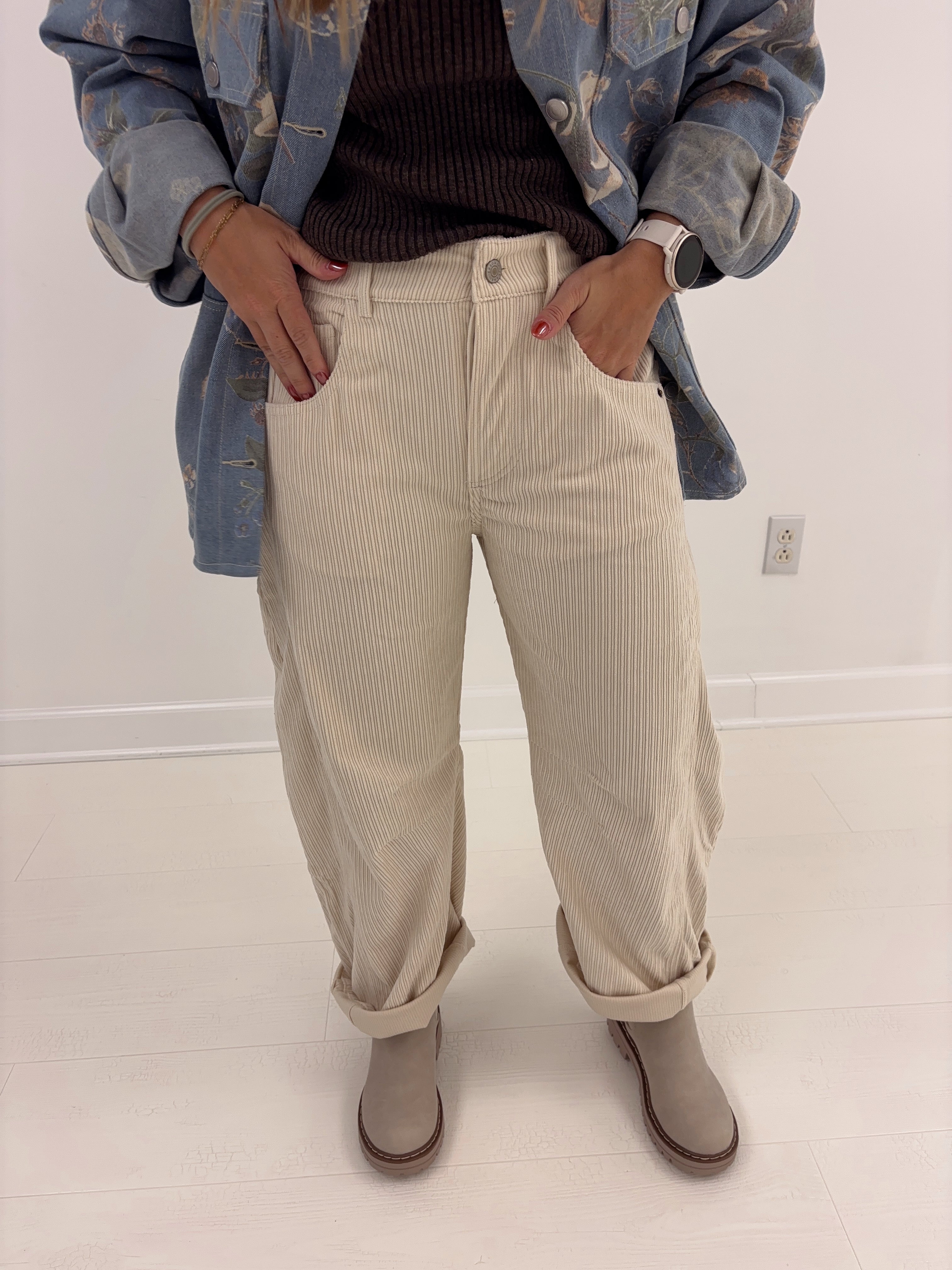 Cider Cordoruy Barrel Jeans