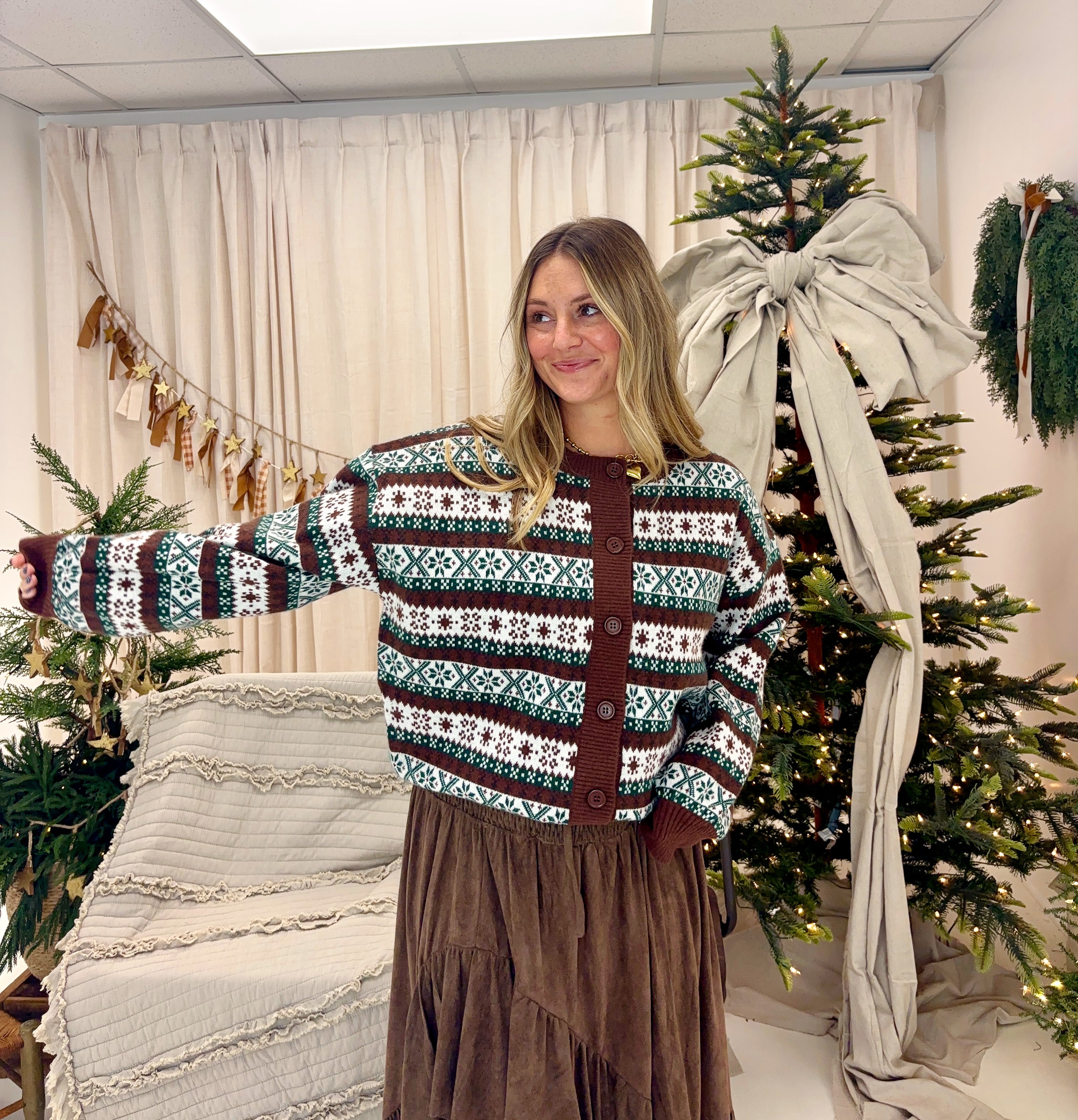 Winter Green Cardigan