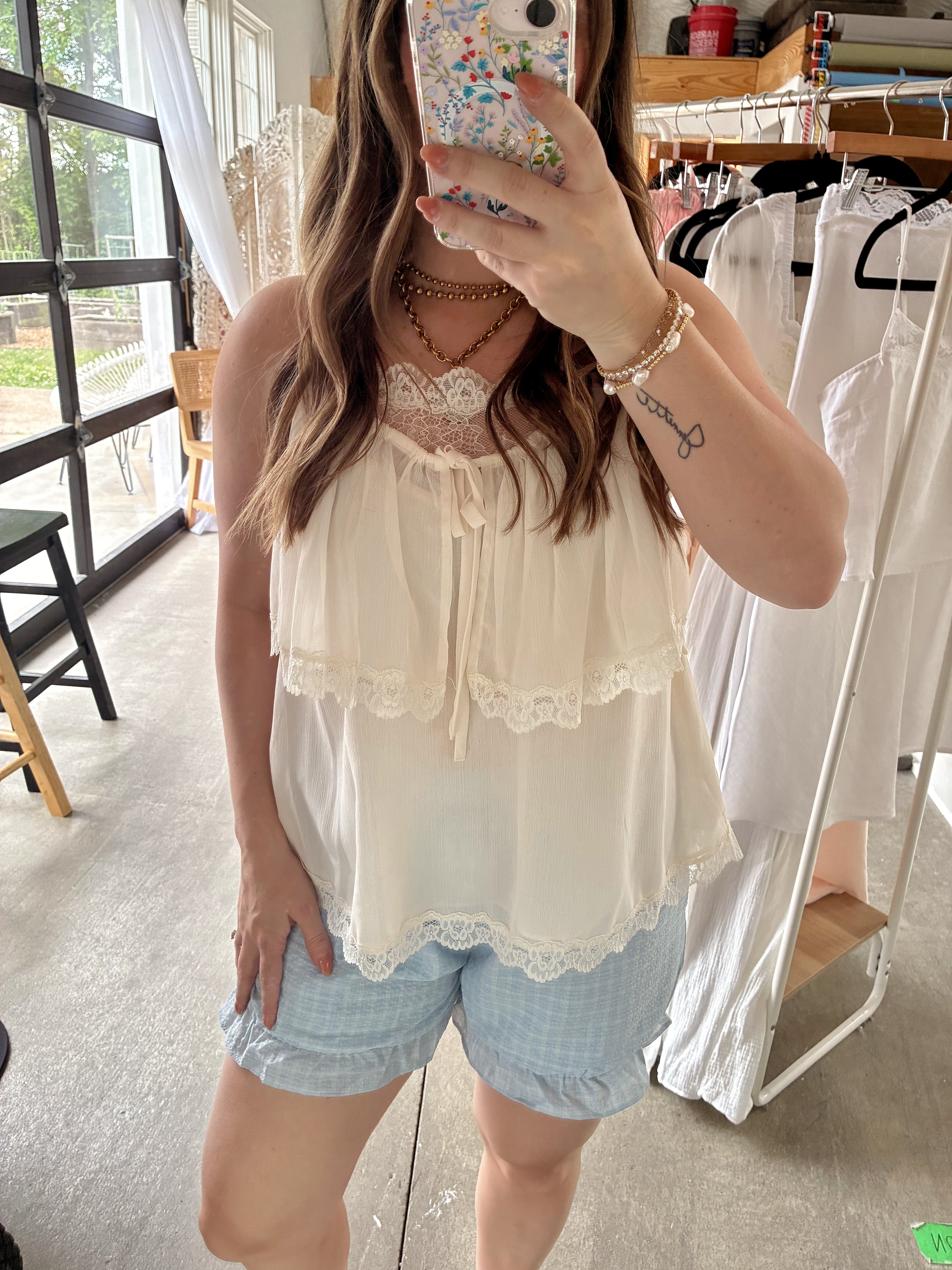 Honeymoon Lace Tank