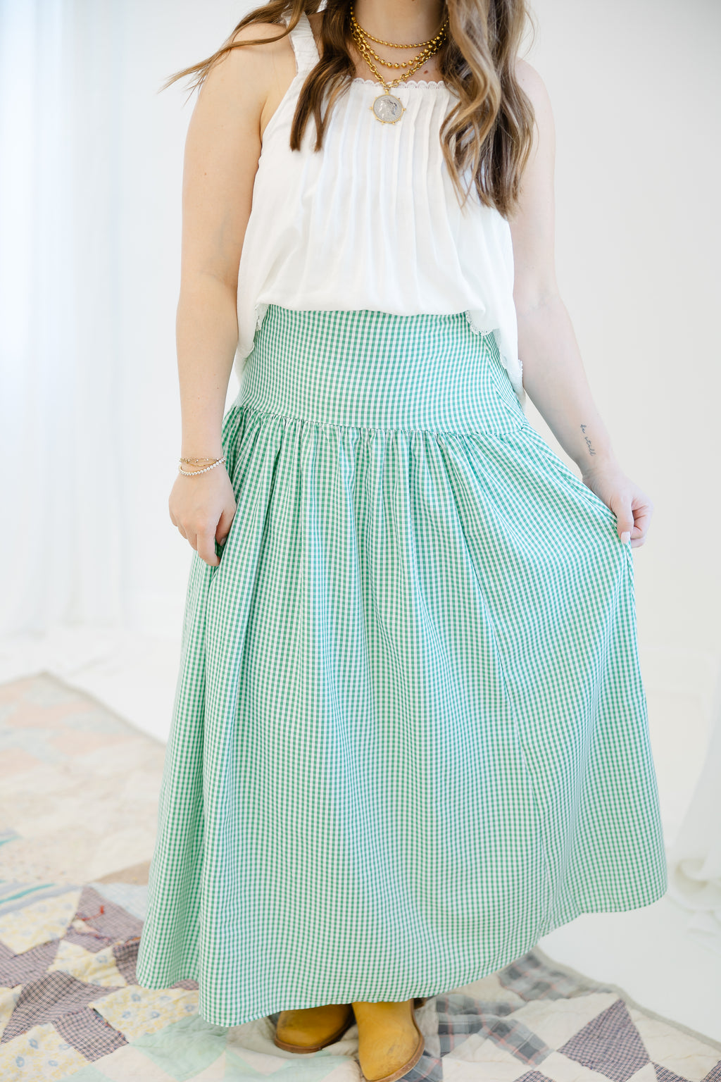 Sweet Gingham Skirt