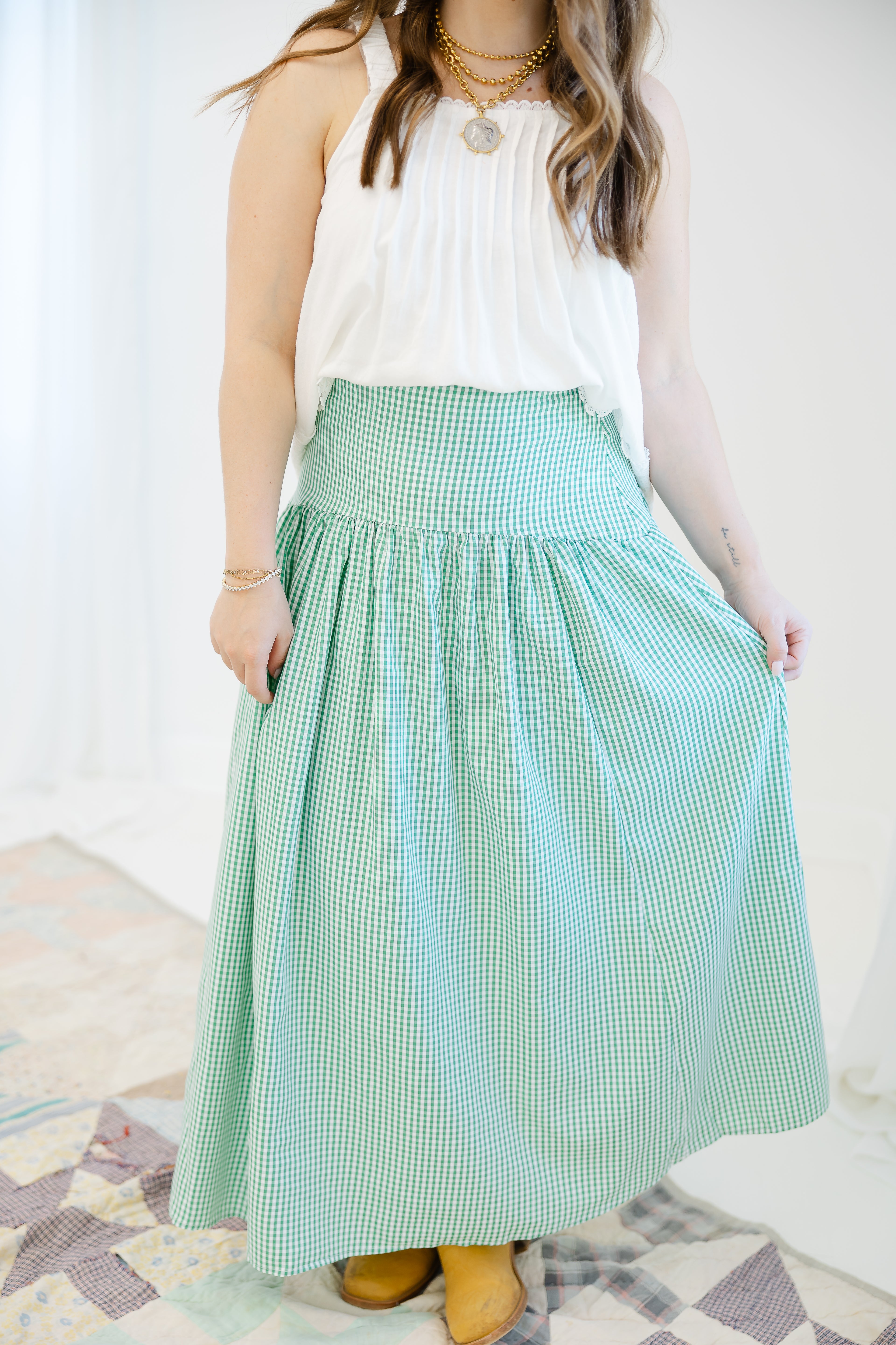 Sweet Gingham Skirt