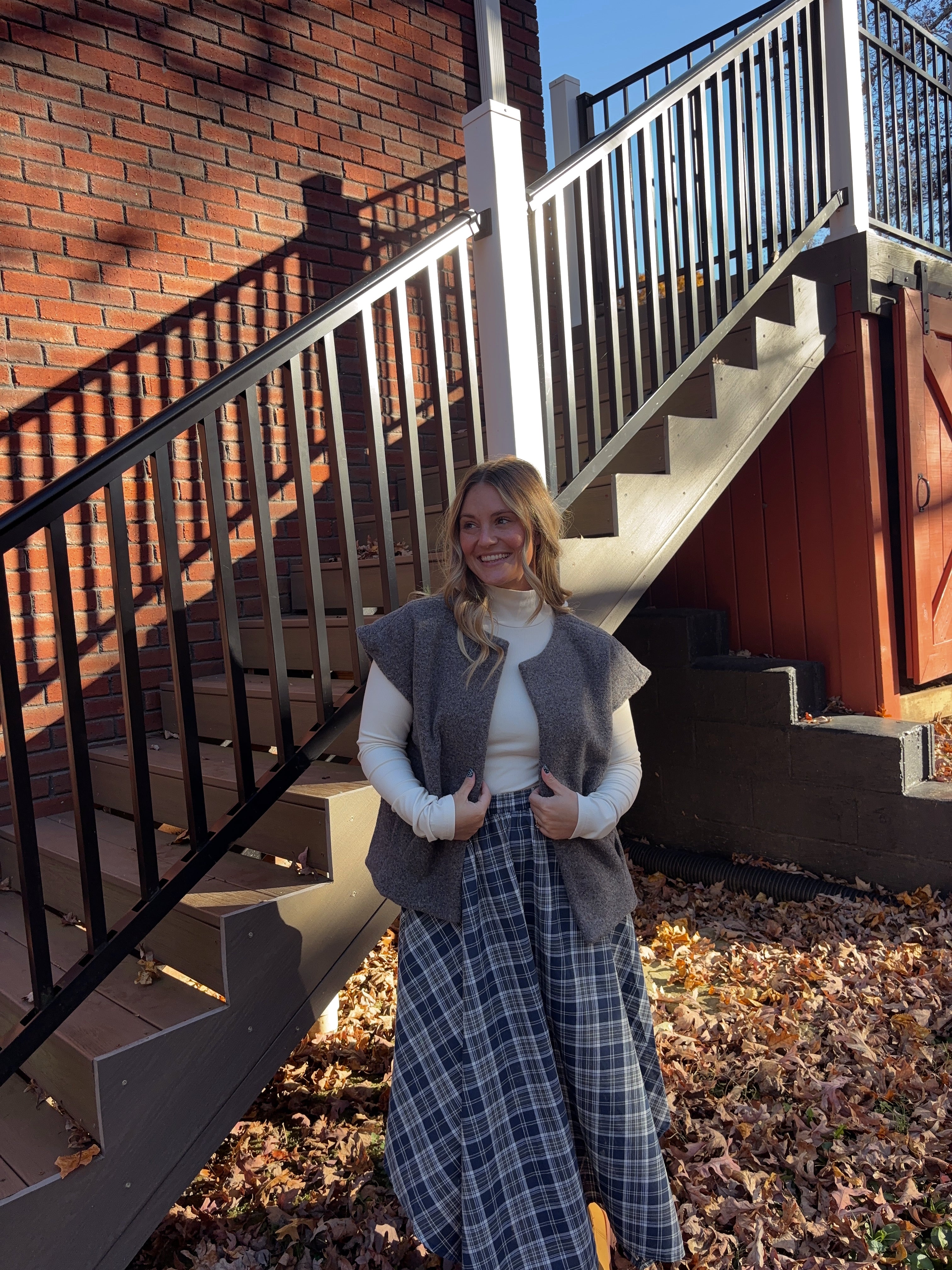 Smoky Skies Oversized Vest