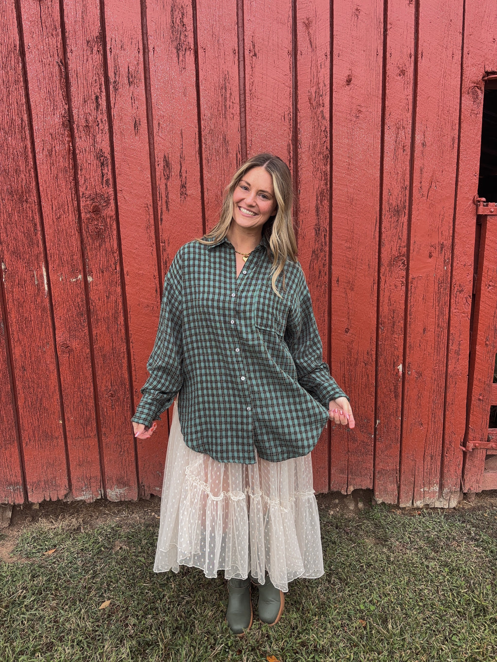 Posie Dot Sheer Layering Skirt