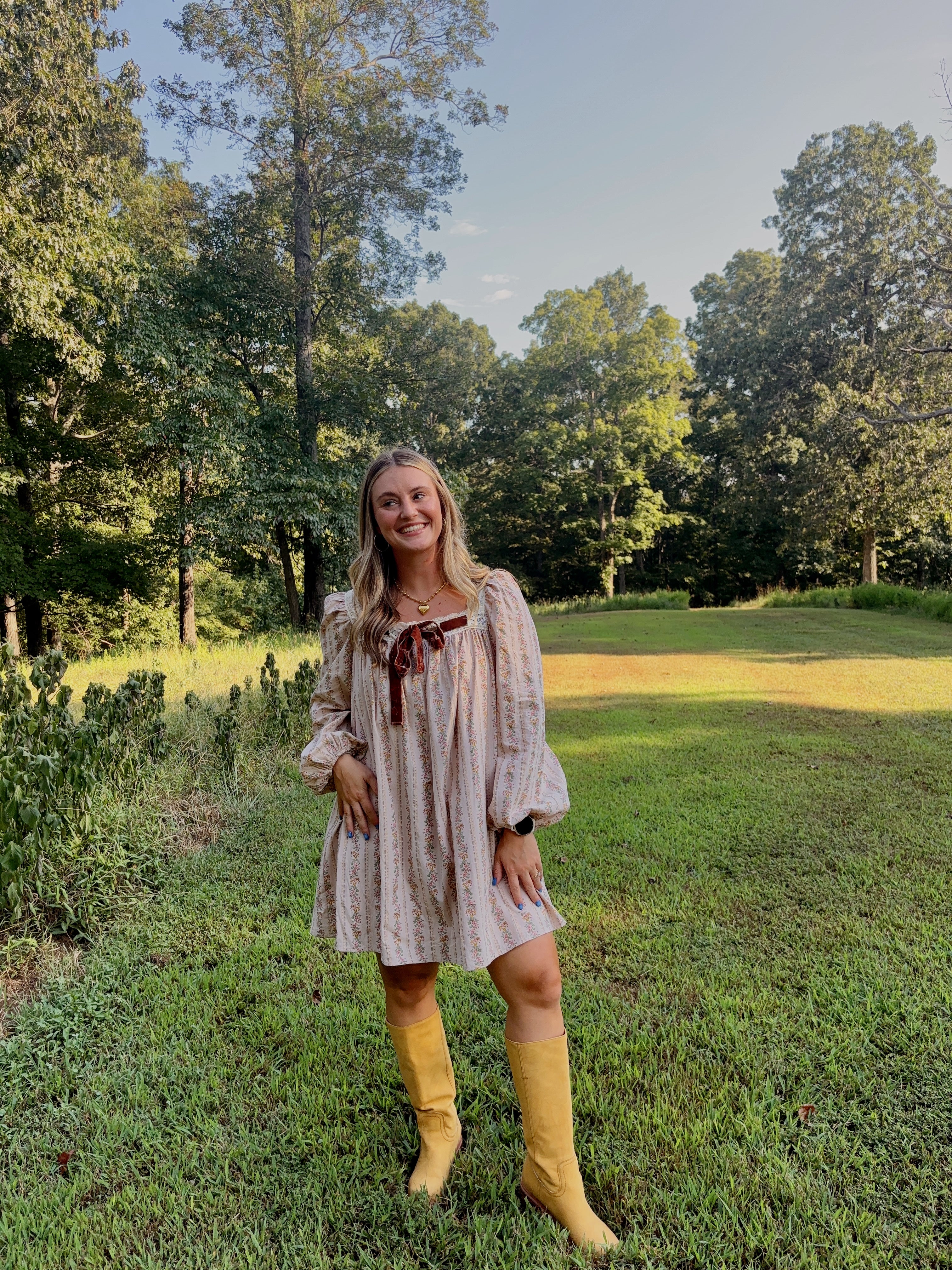 Annabelle Velvet Floral Dress
