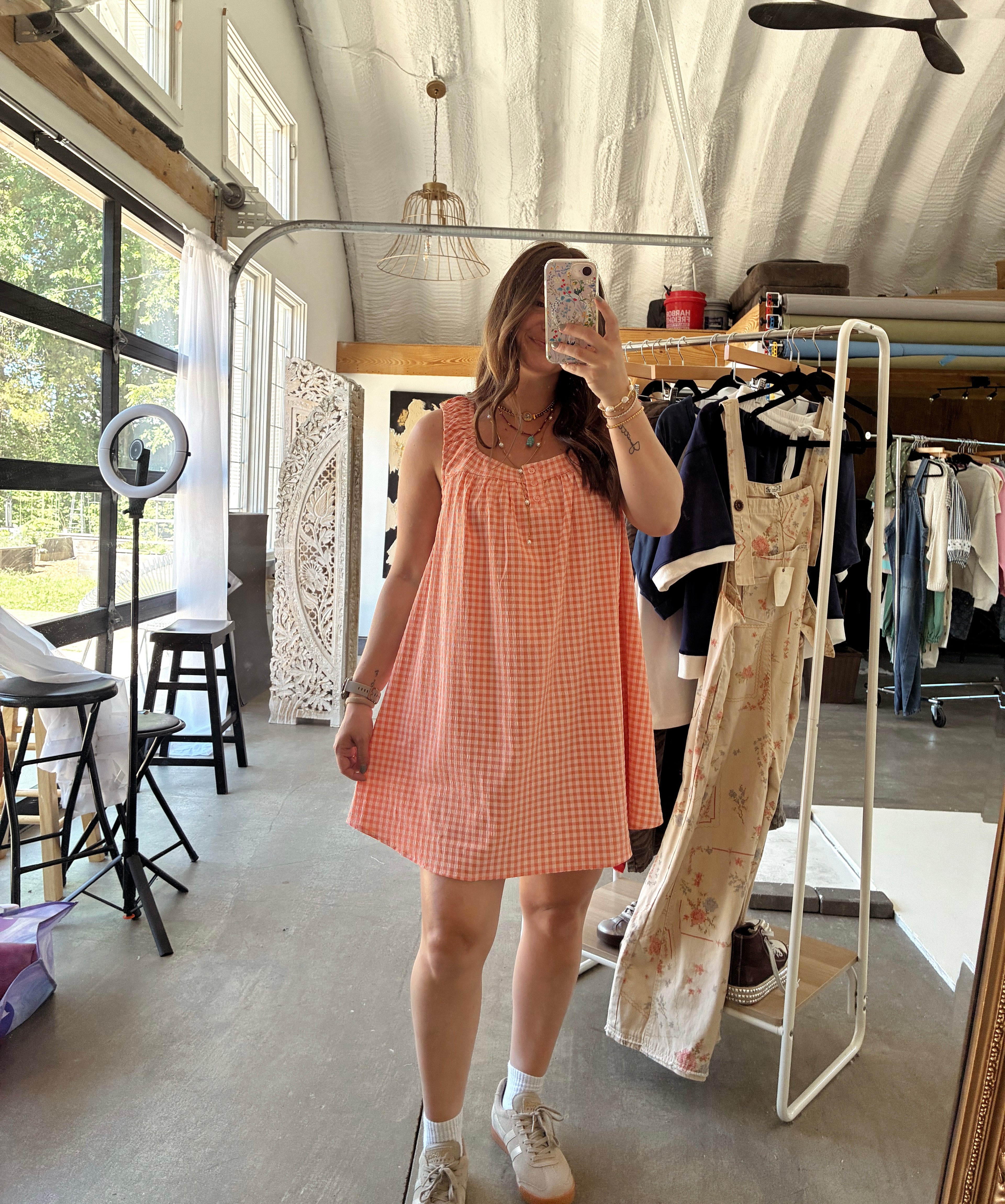 Citrus Gingham Dress