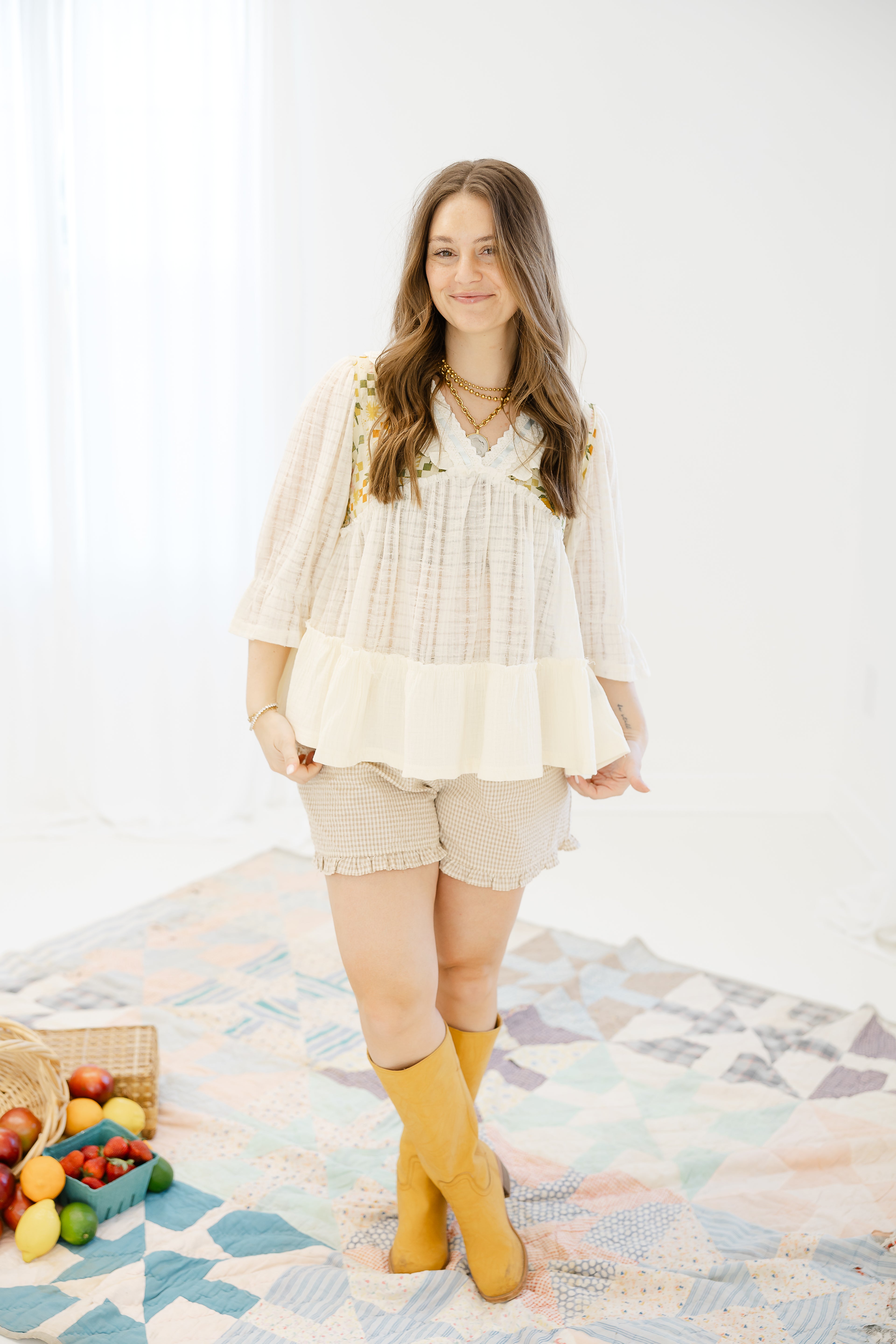 Lemon Tree Printed Blouse