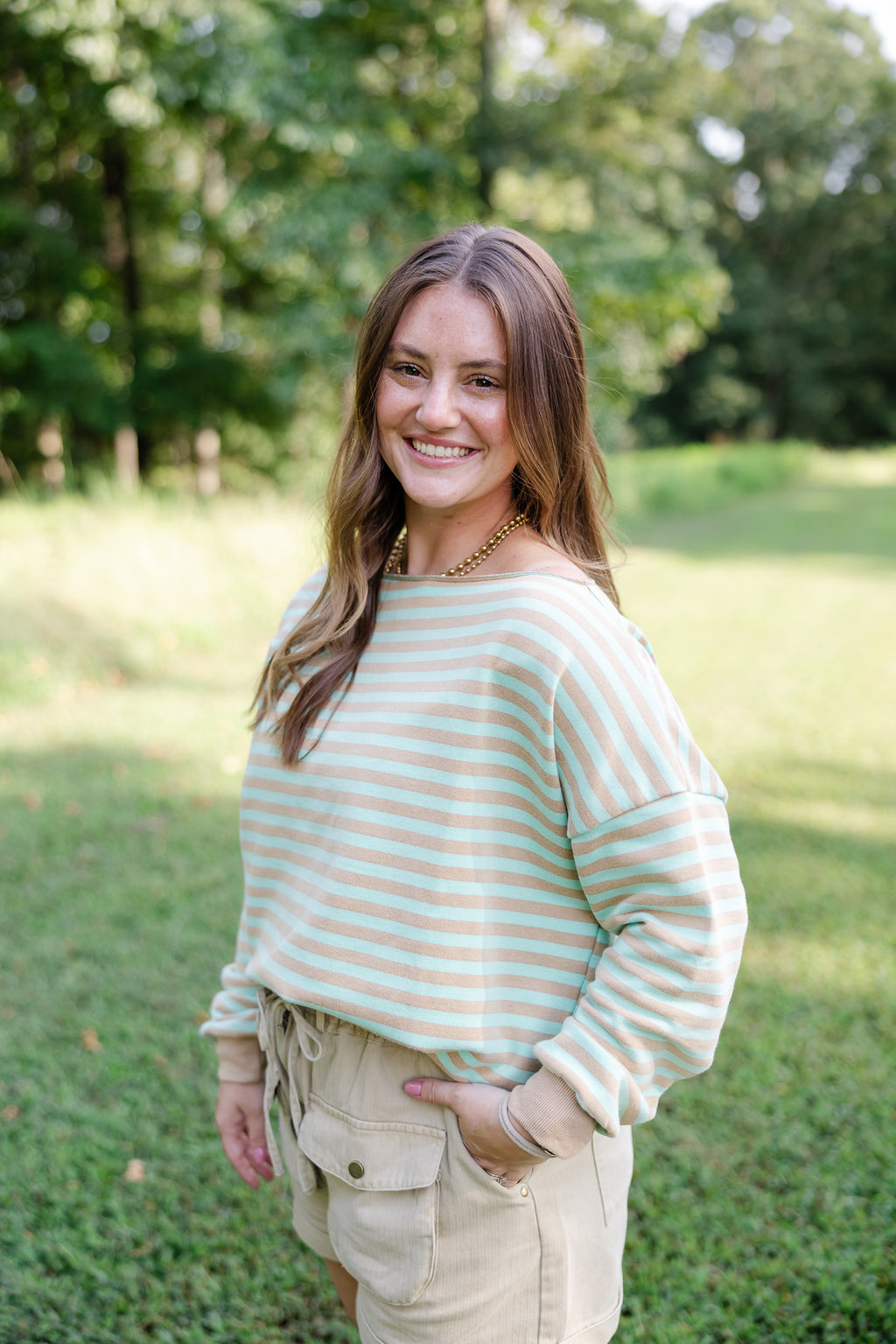 Between Seasons Striped Top