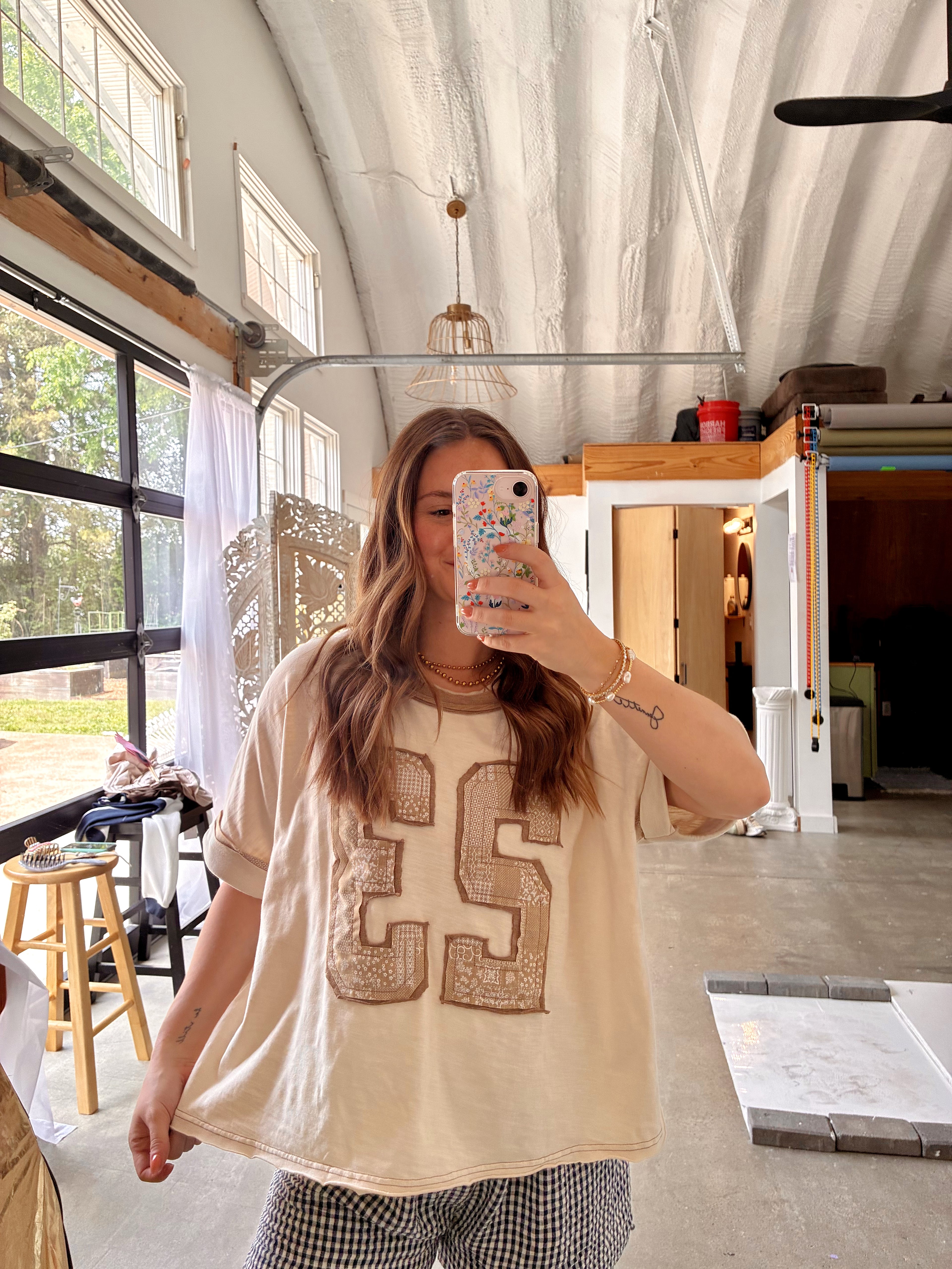23 Varsity Paisley Top