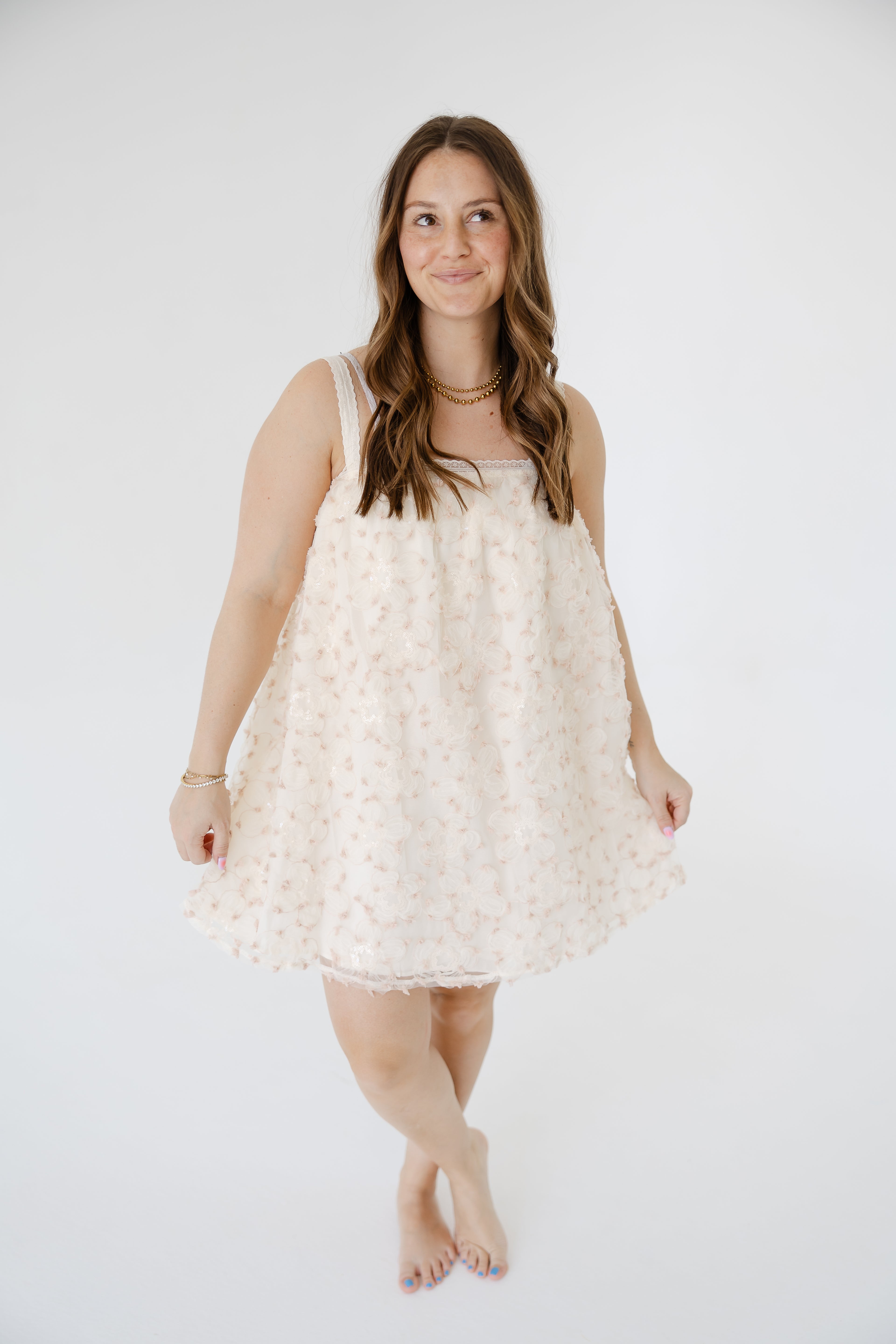 Halle Flower Lace Dress
