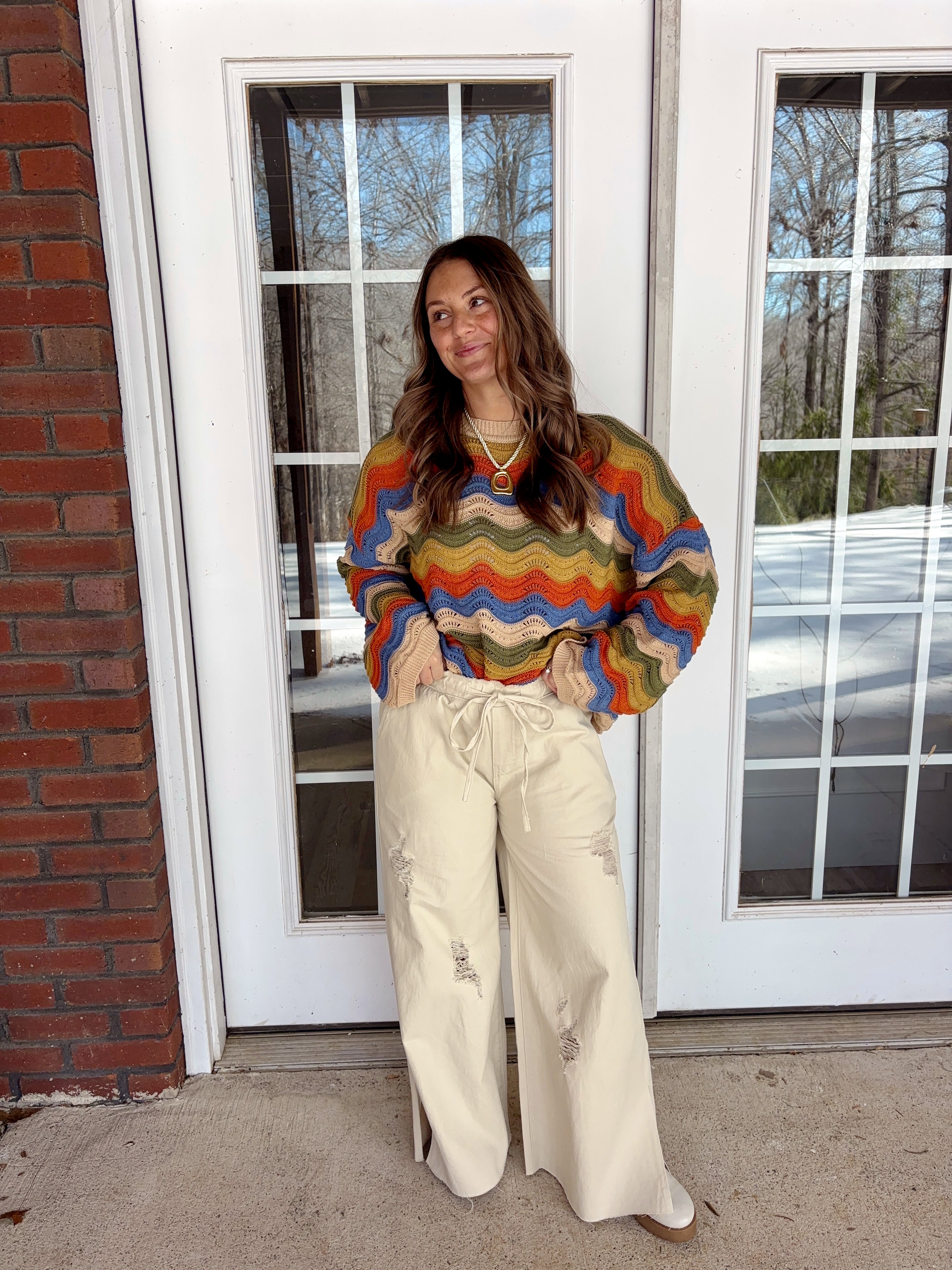 Chevron Knit Sweater