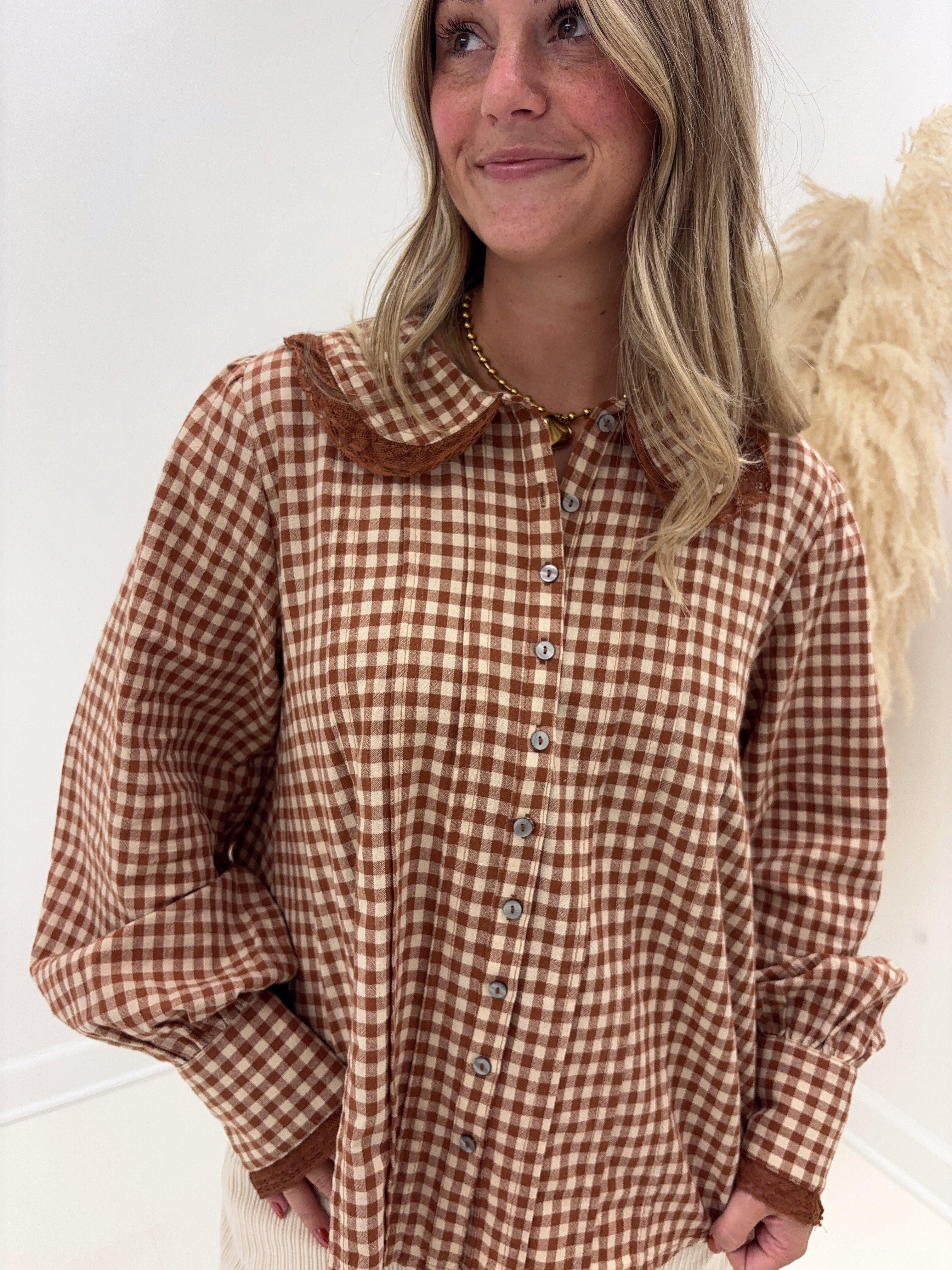 Apple Cider Gingham Top