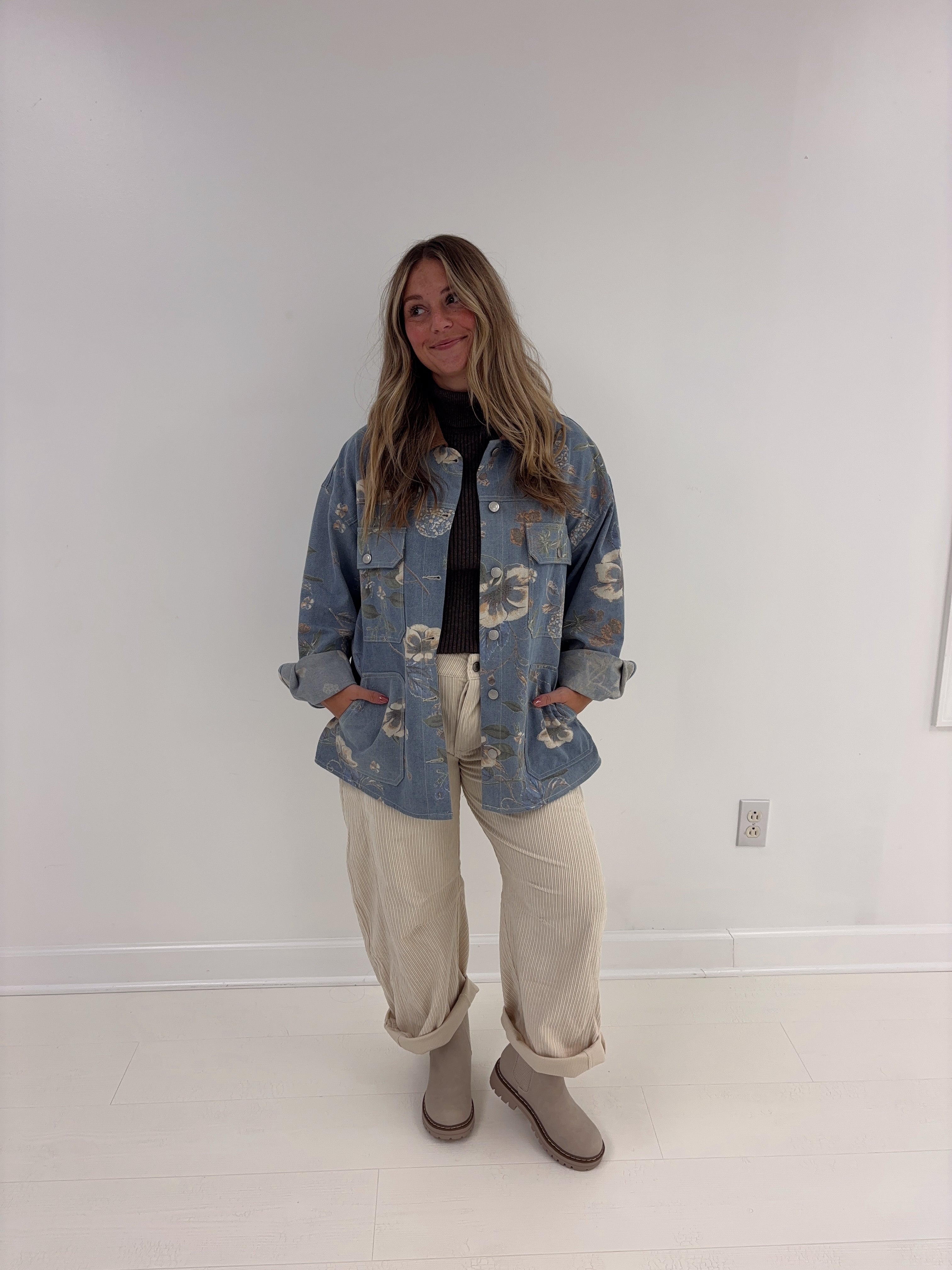 Finley Floral Barn Jacket