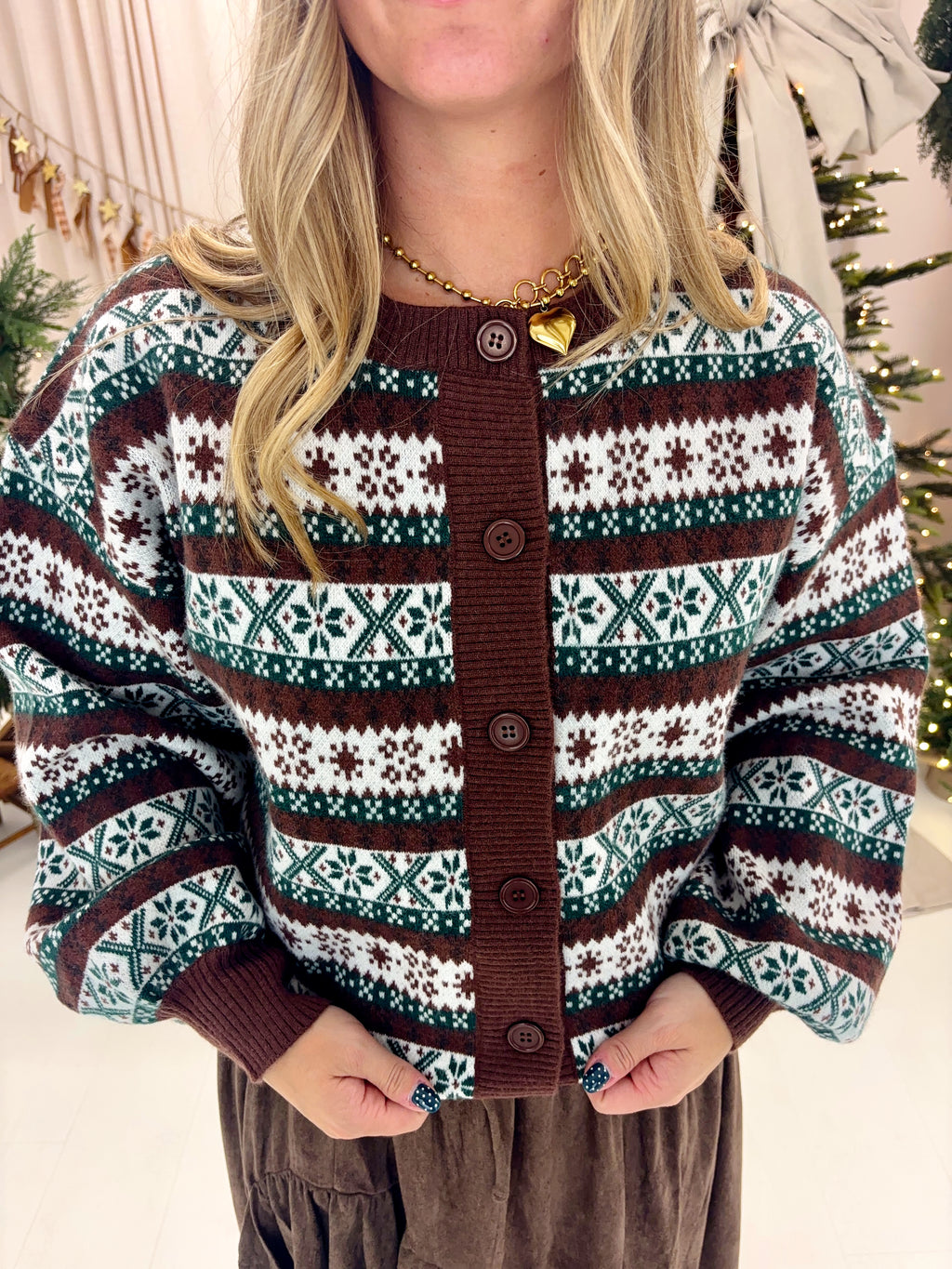 Winter Green Cardigan
