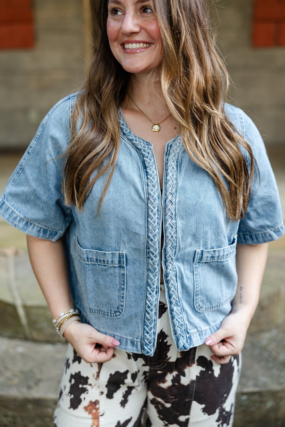 Midnight Cowgirl Denim Top