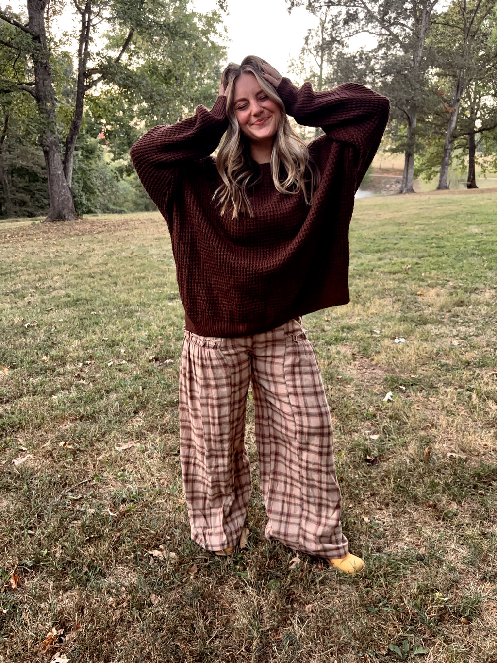 Classic Waffle Knit Sweater