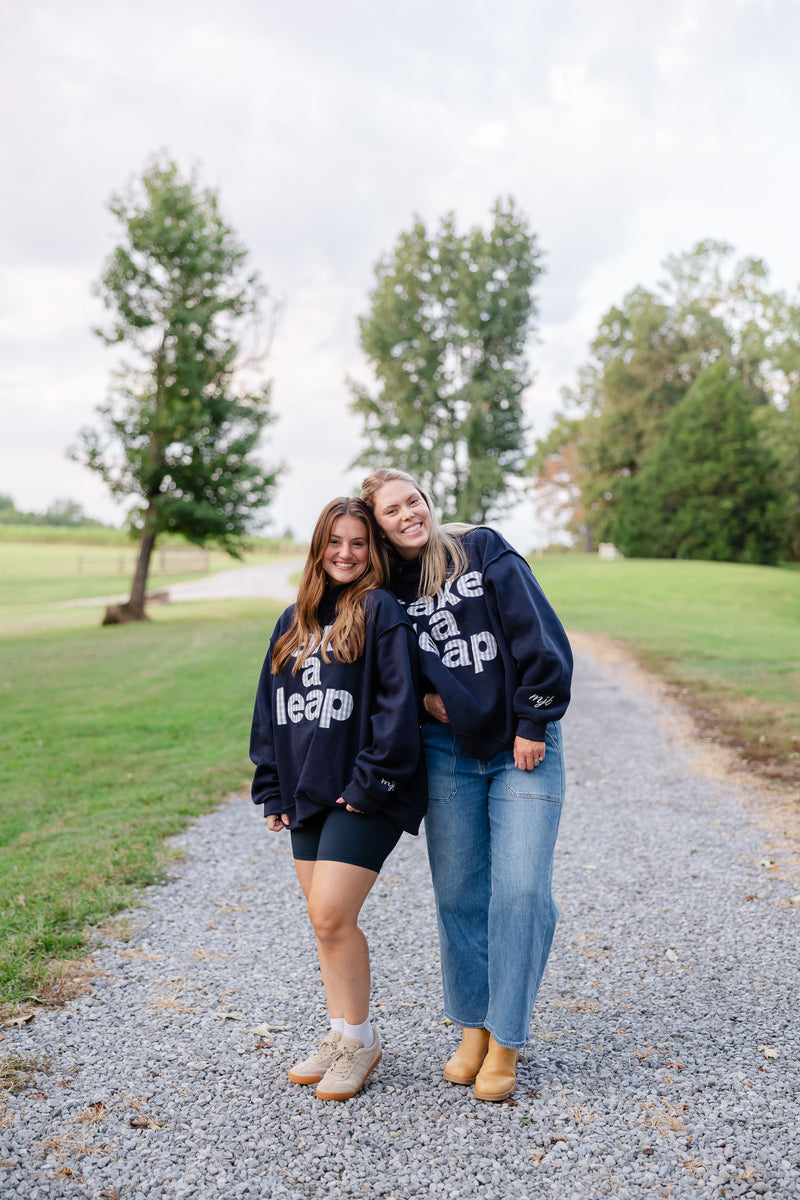 "Take A Leap" Mockneck