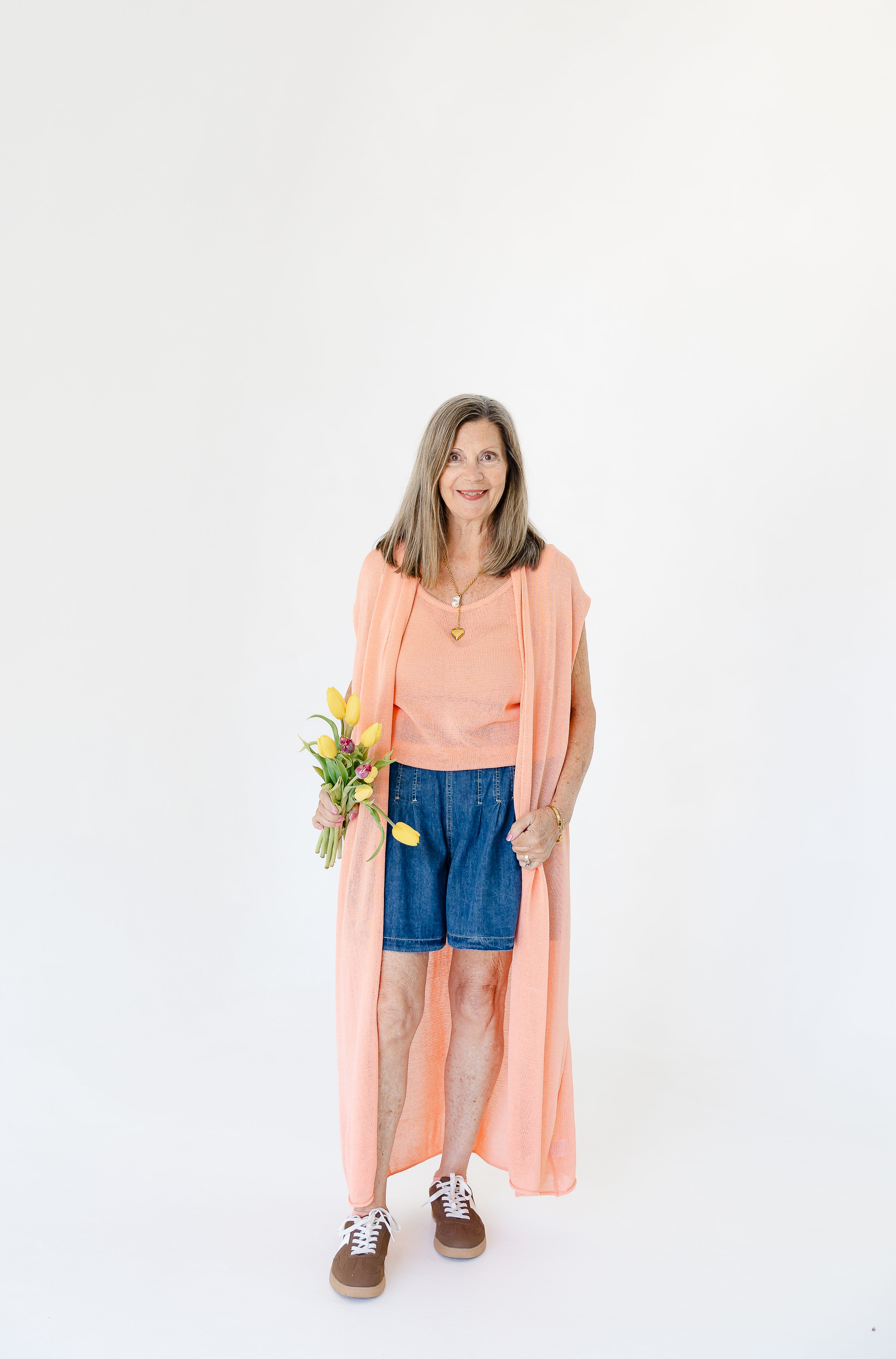 Color Me Coral Cardi Set
