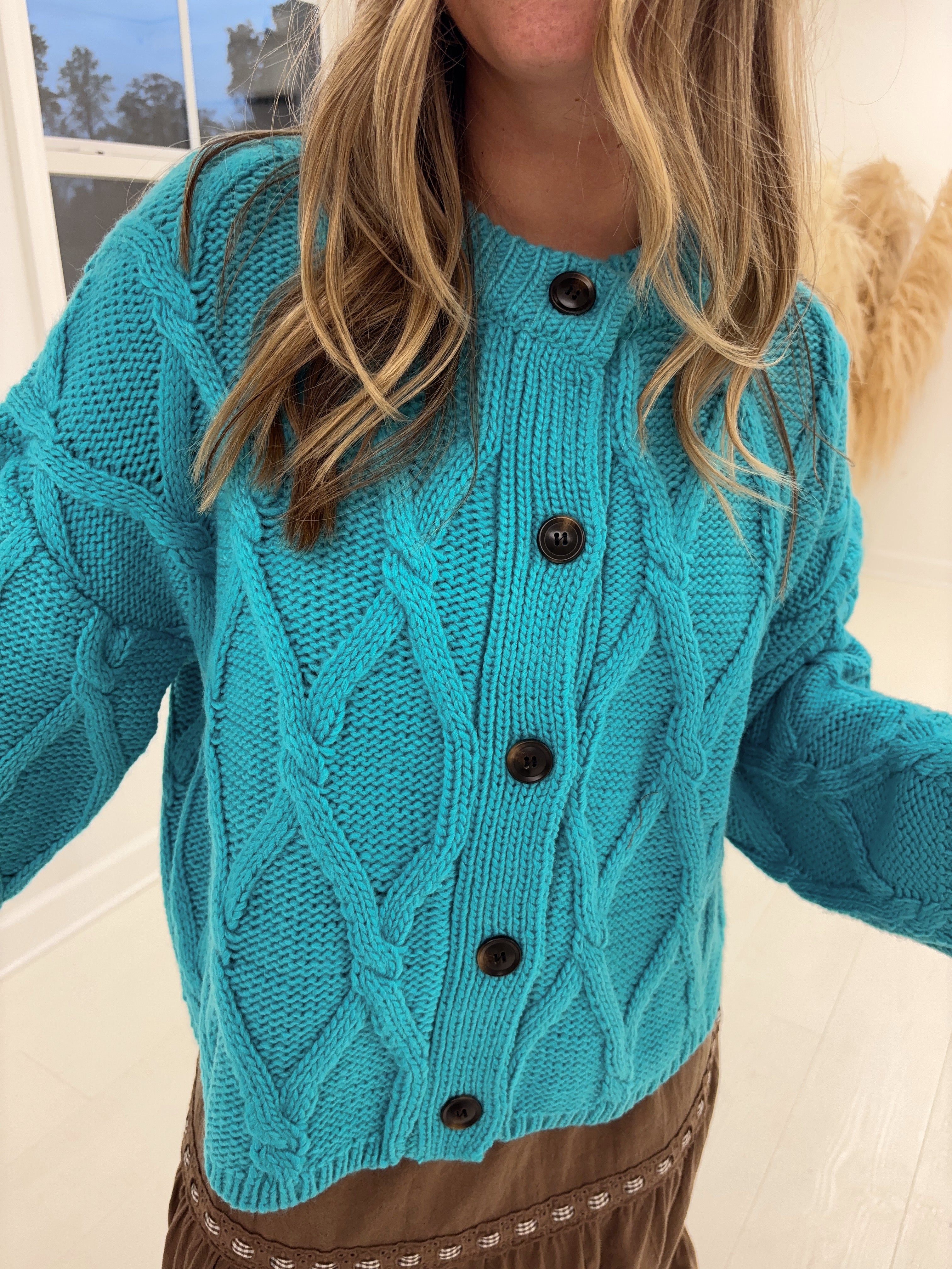 Enchanting Cable Knit Cardigan