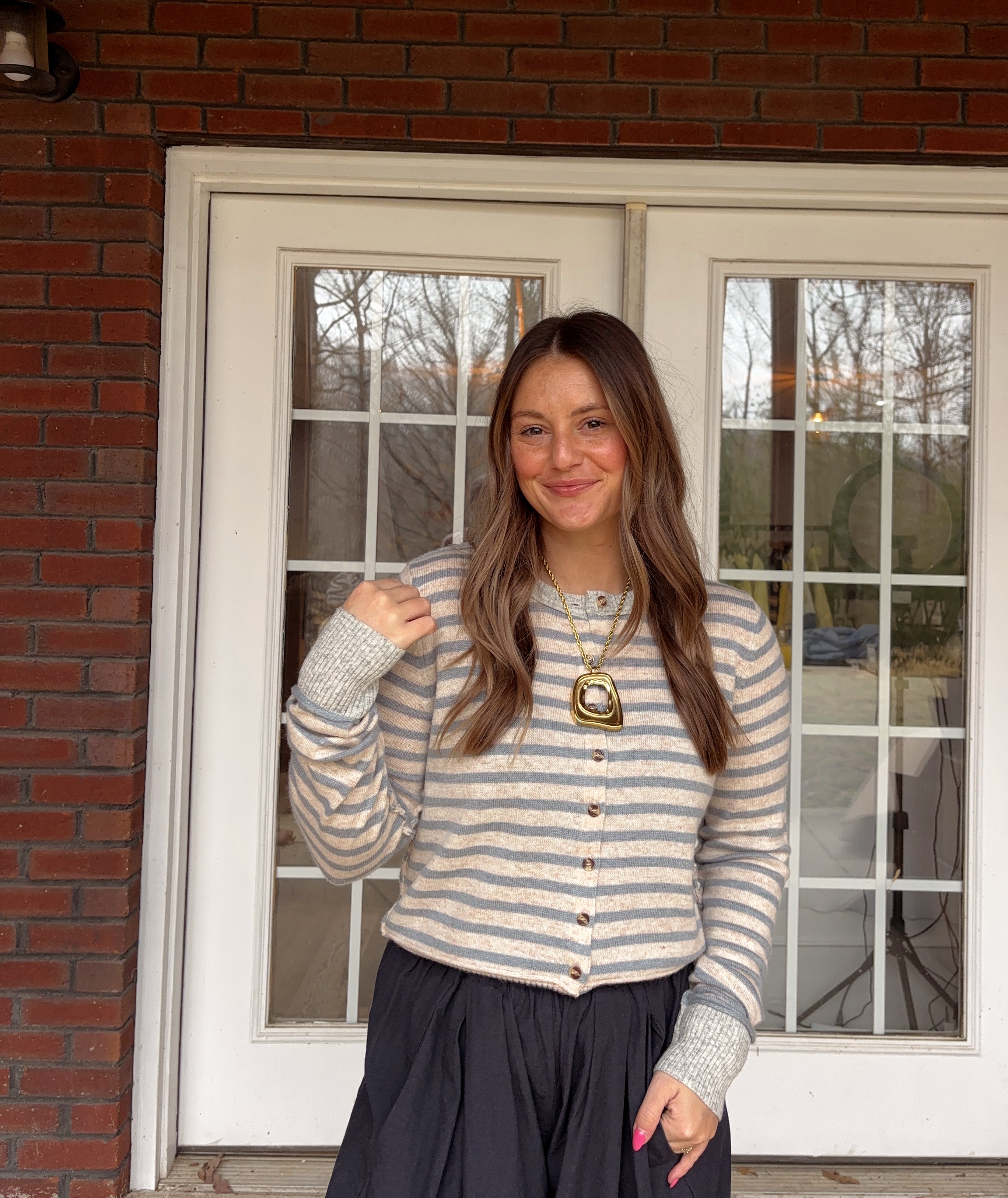 Sunday Striped Cardi