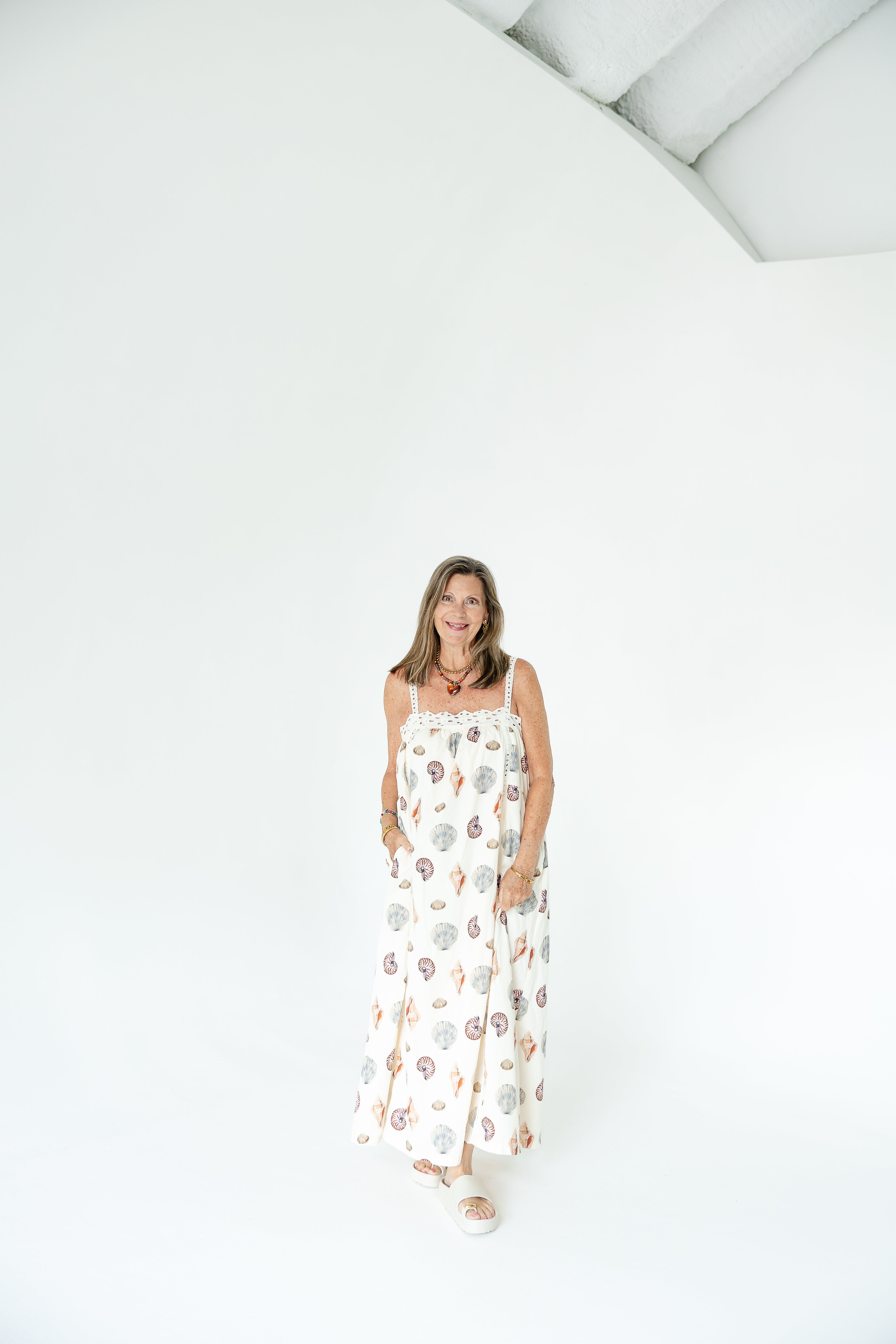 Seashell Lace Maxi Dress