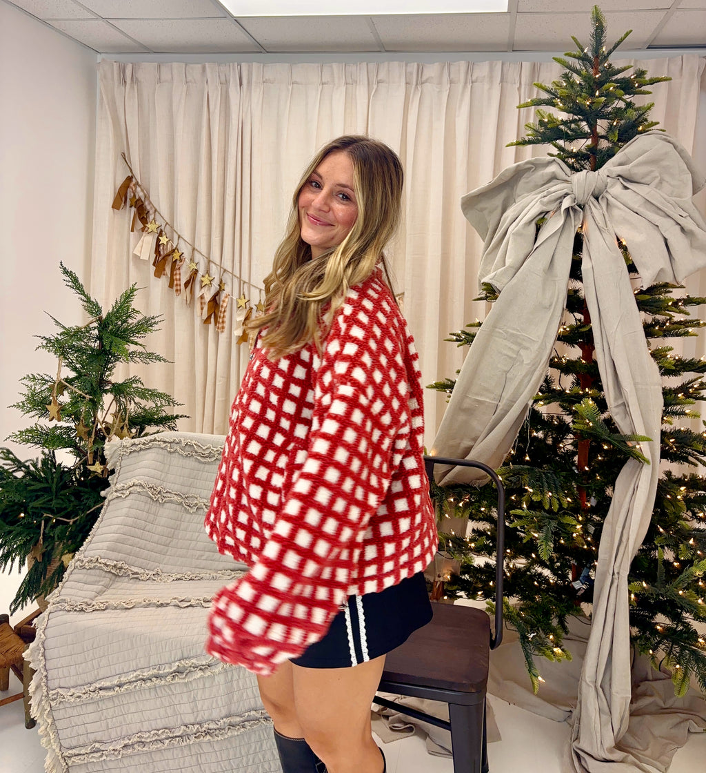 Candy Cane Check Jacket