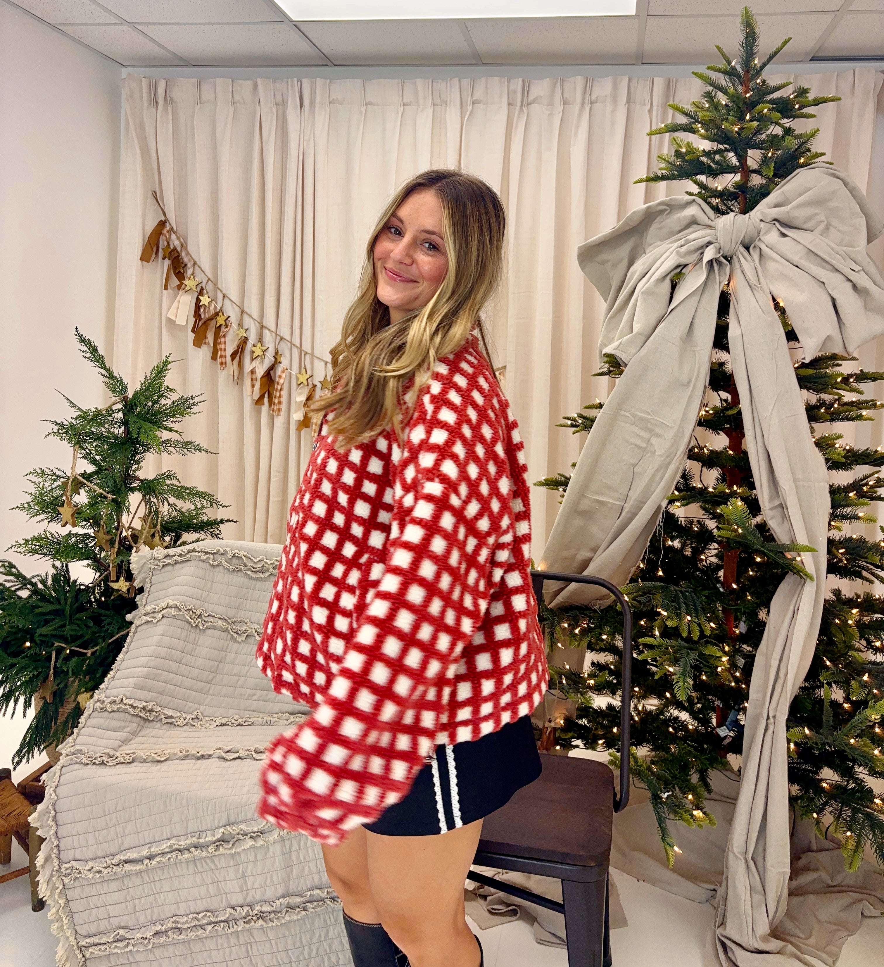 Candy Cane Check Jacket