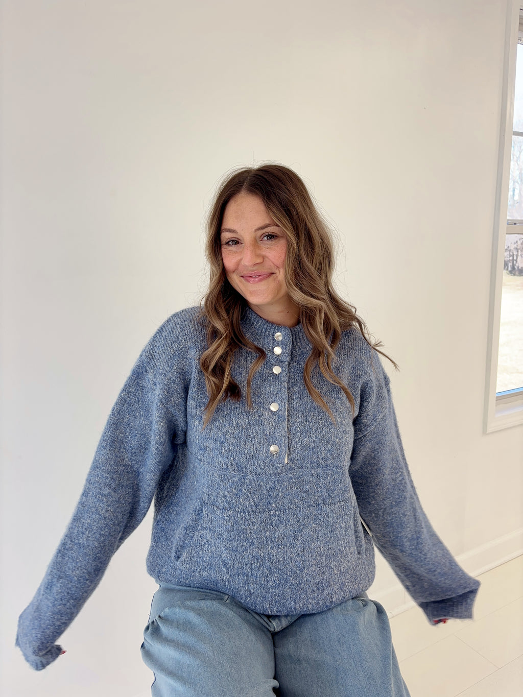 Whispering Blue Sweater