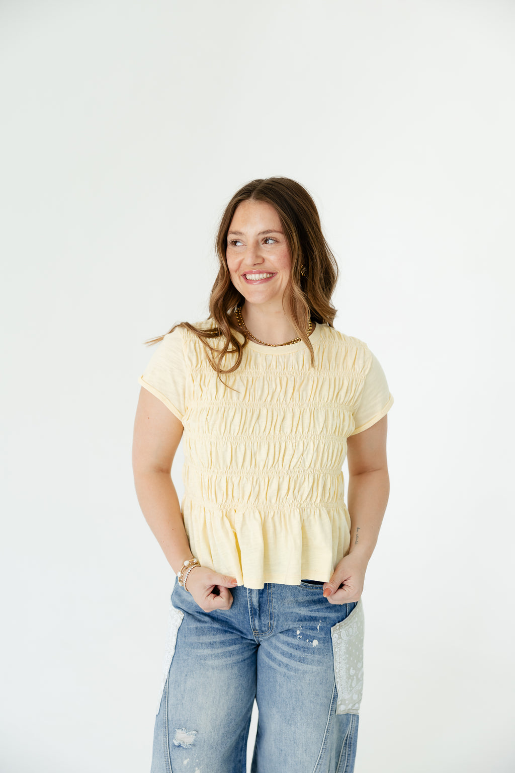 Honey Haven Smocked Top
