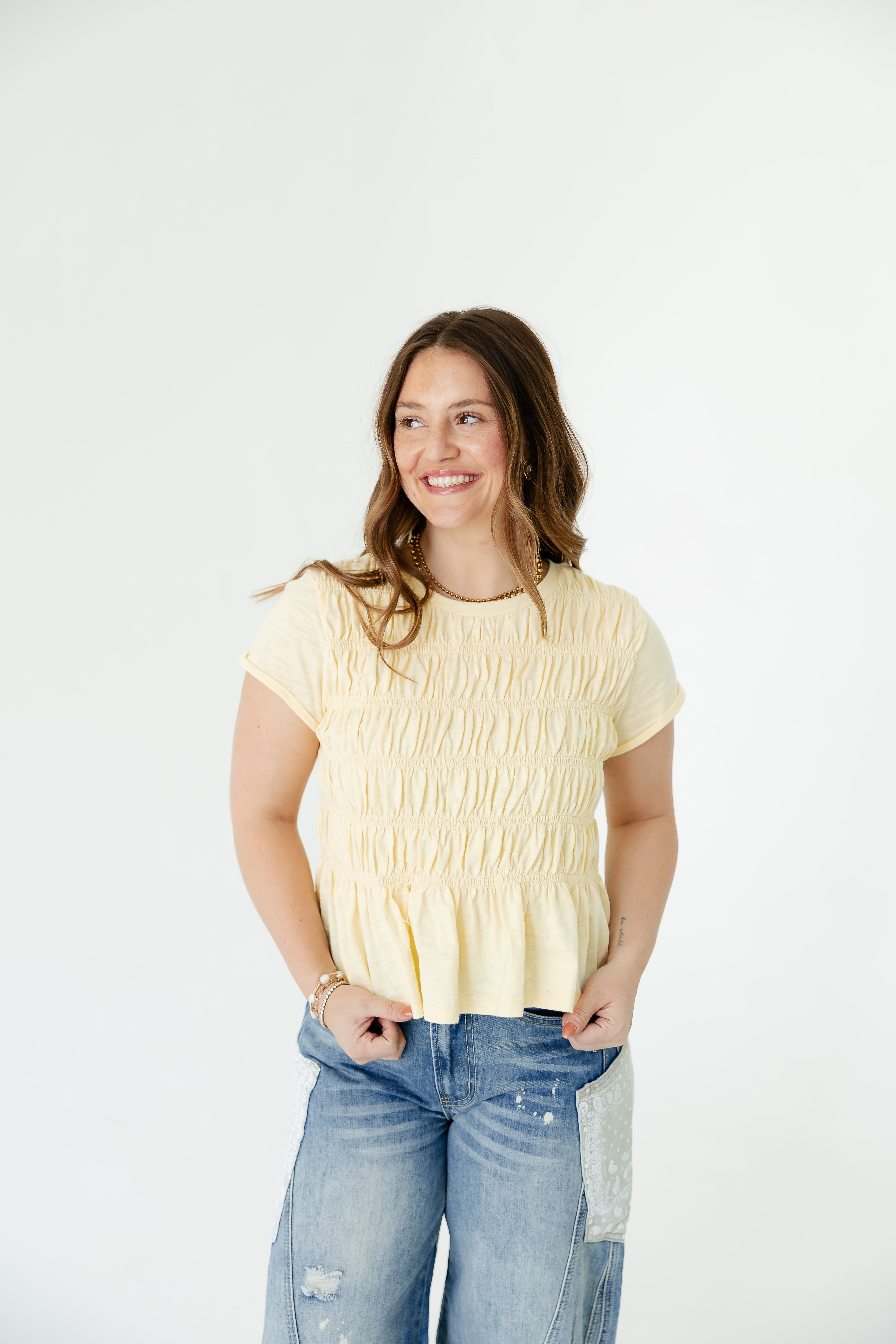 Honey Haven Smocked Top
