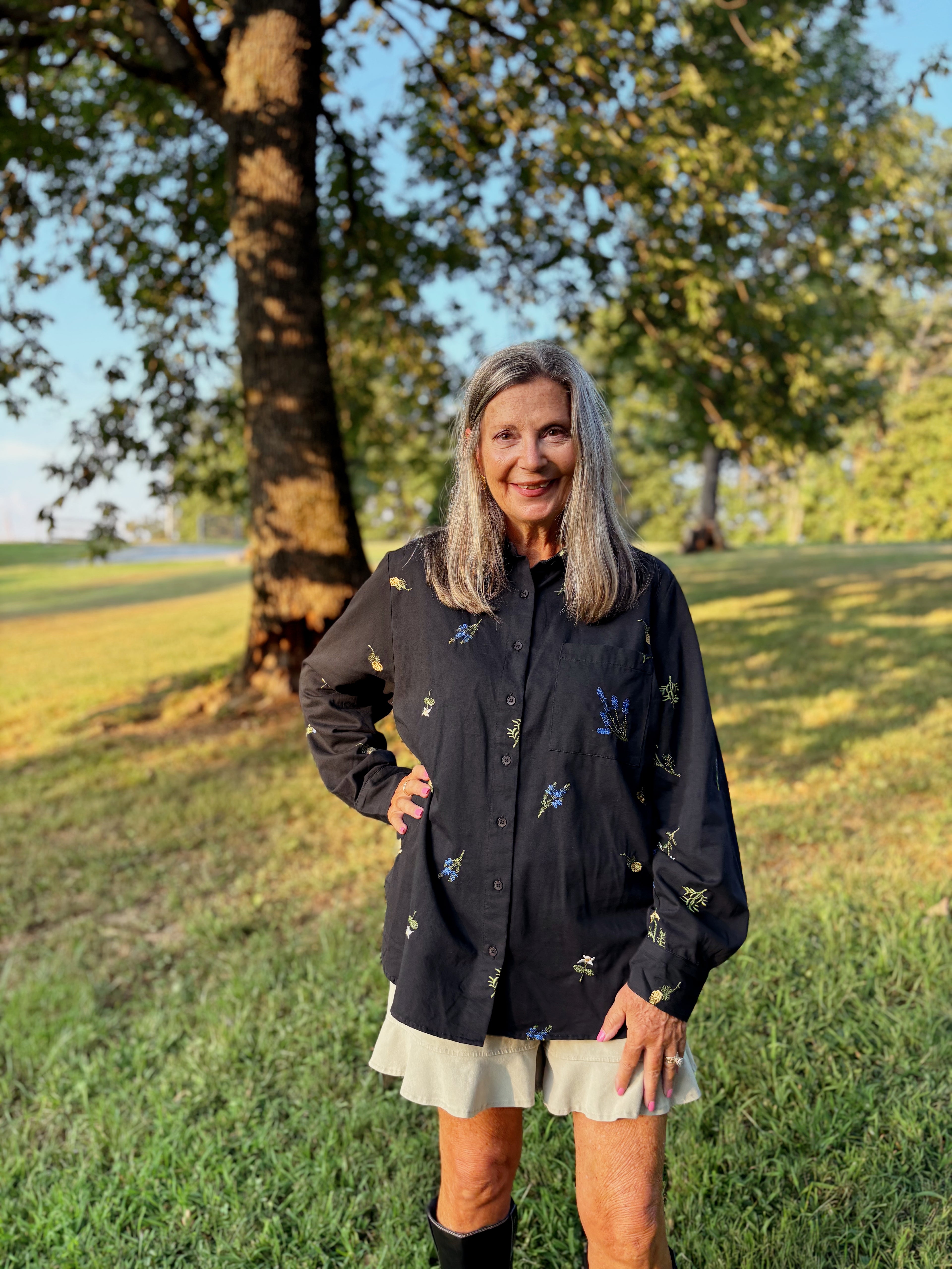 Wildflower Embroidered Top
