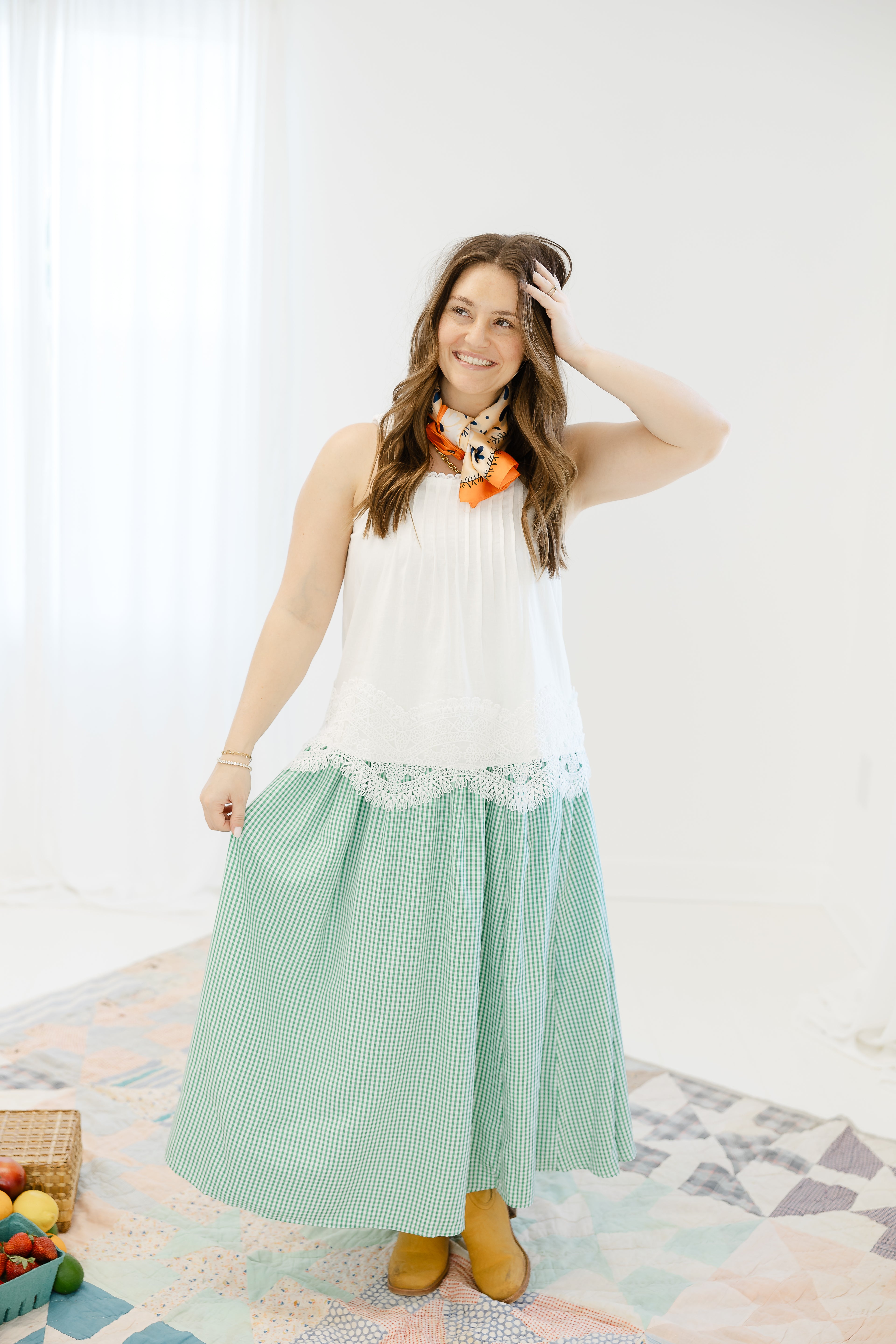 Sweet Gingham Skirt