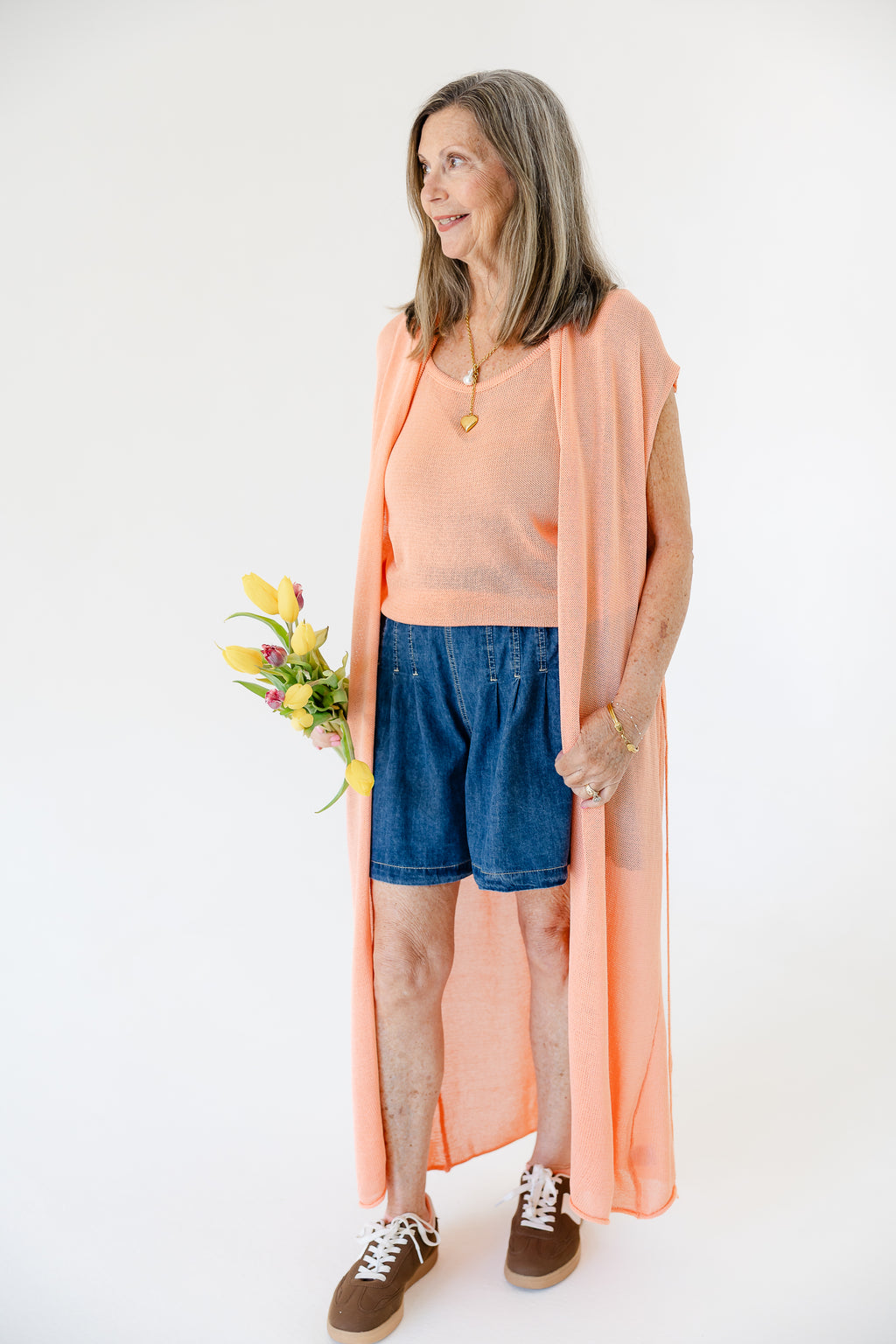 Color Me Coral Cardi Set