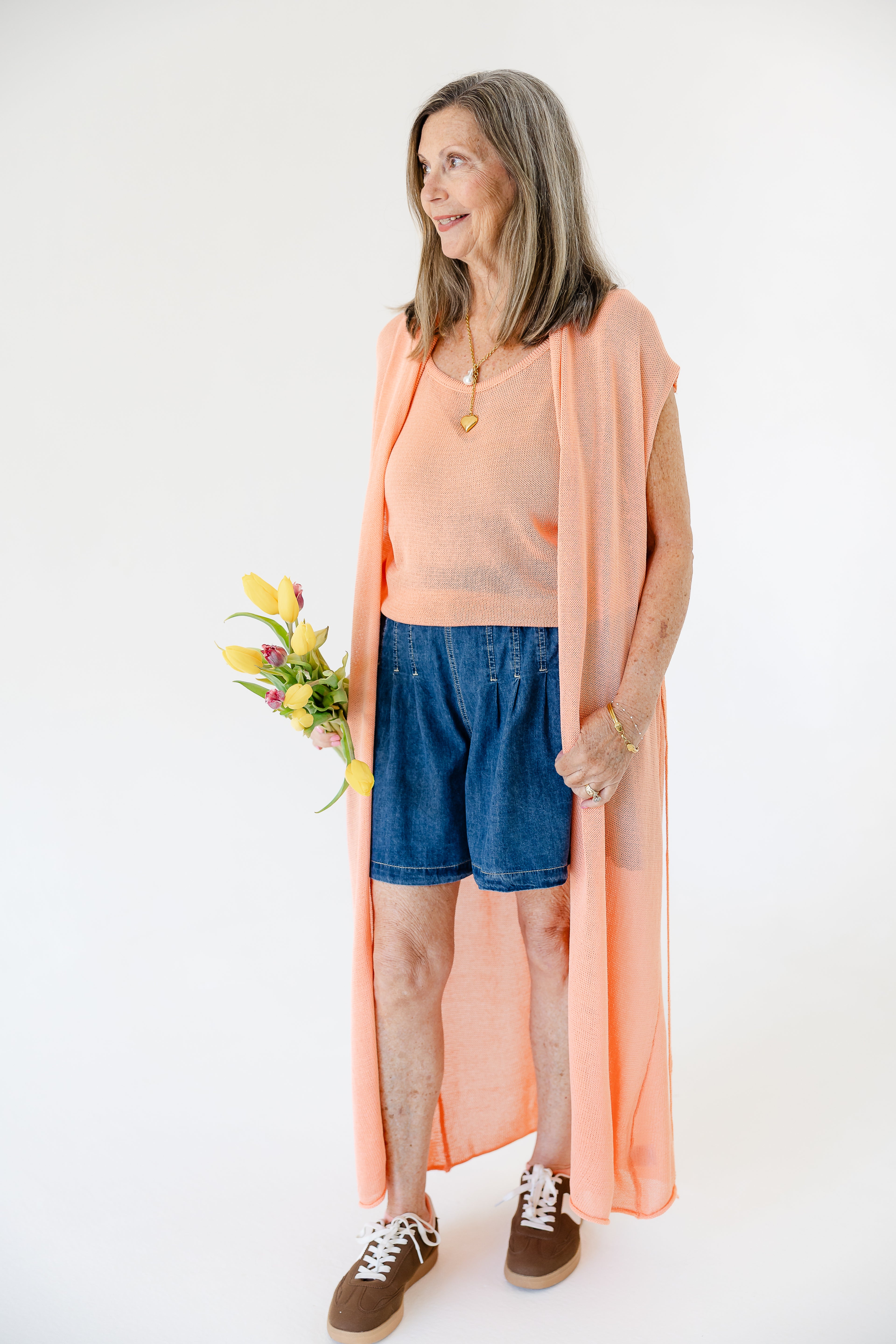 Color Me Coral Cardi Set