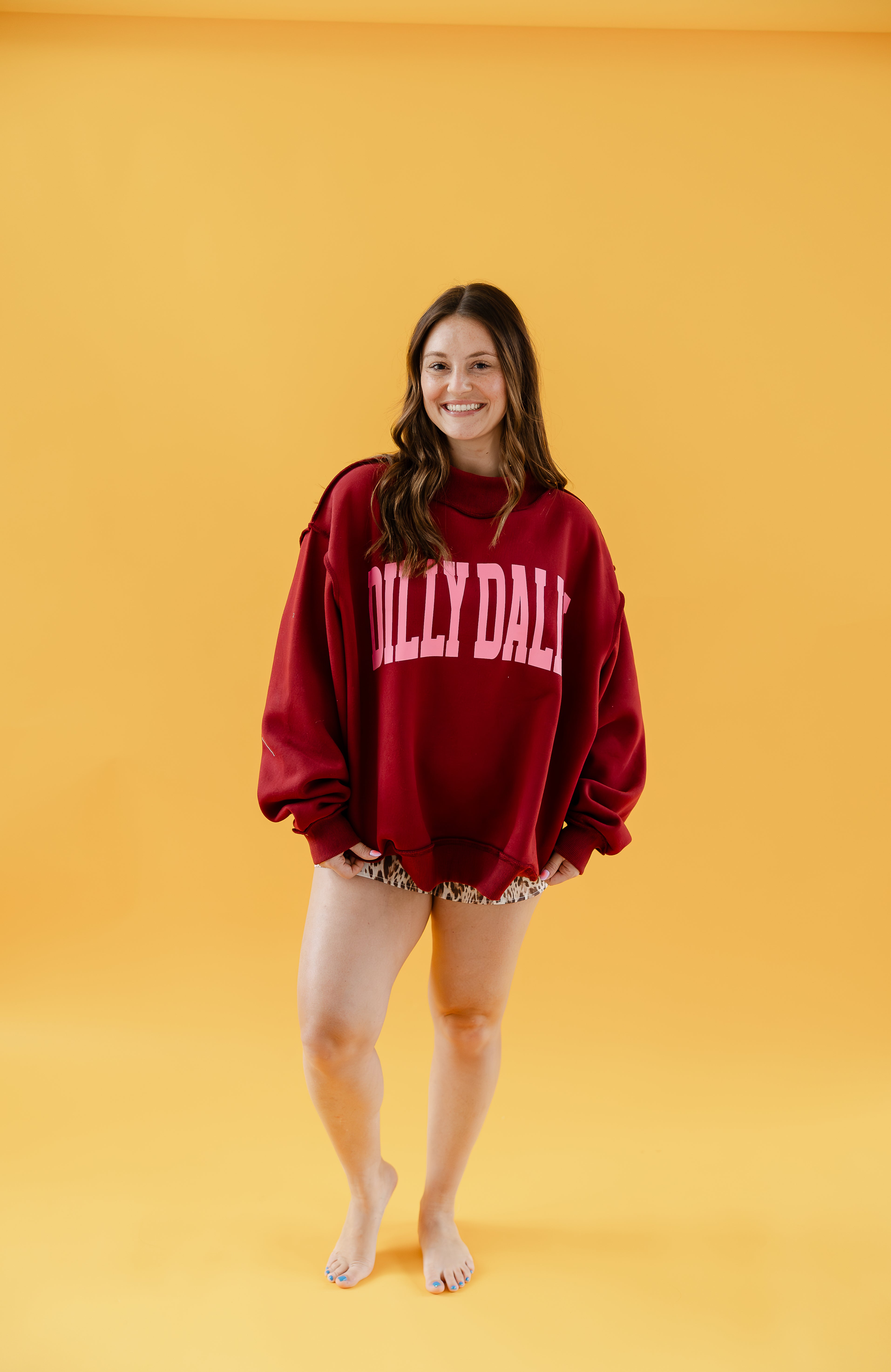 Dilly Dally Reversible Mockneck