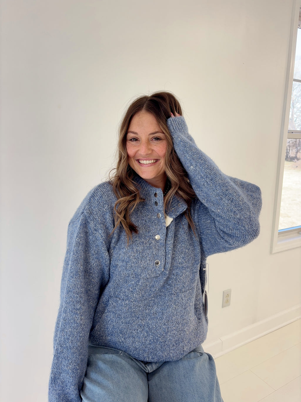 Whispering Blue Sweater