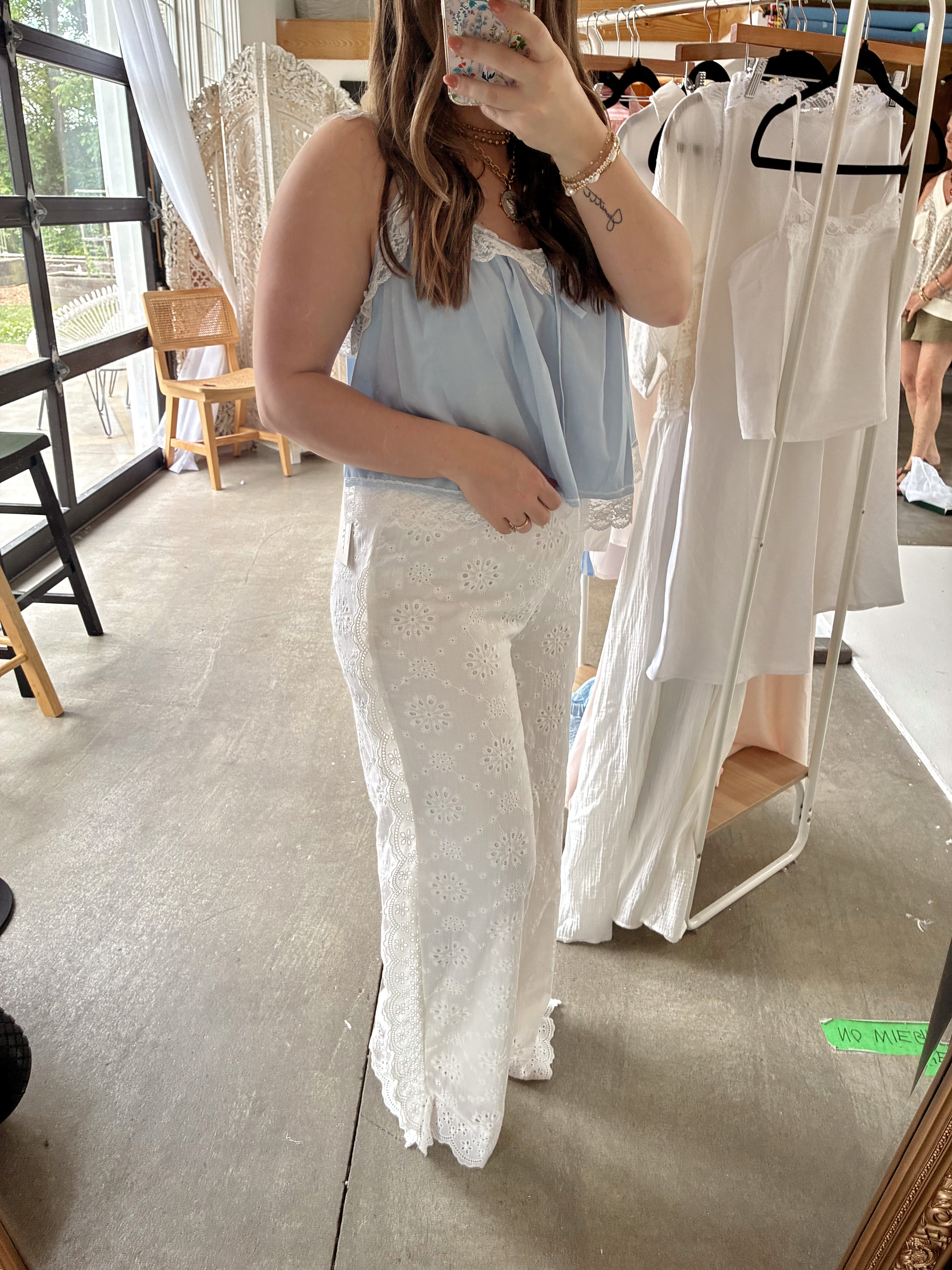 Meant To Be Eyelet Pants