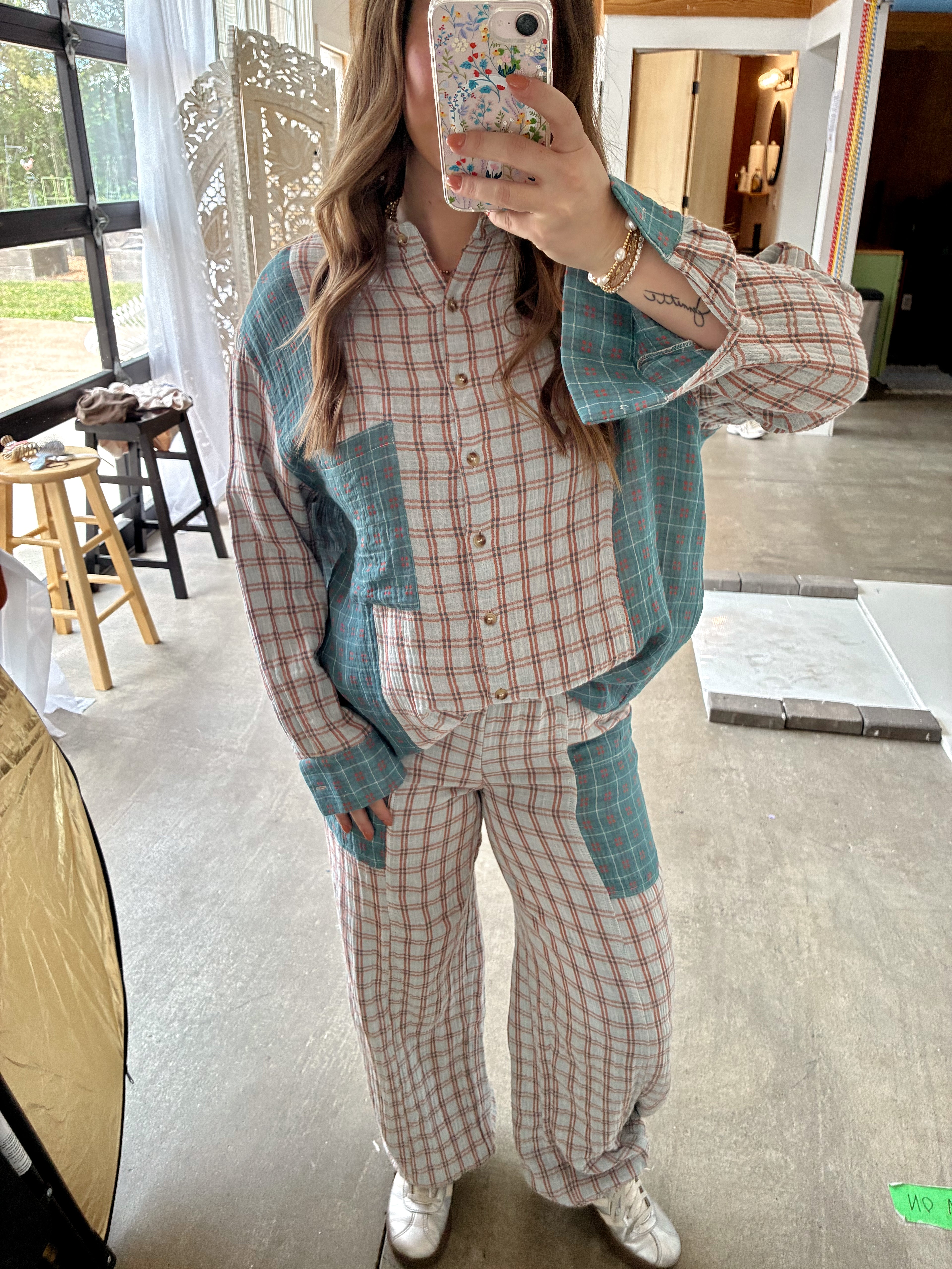 Gingham Patchwork Set