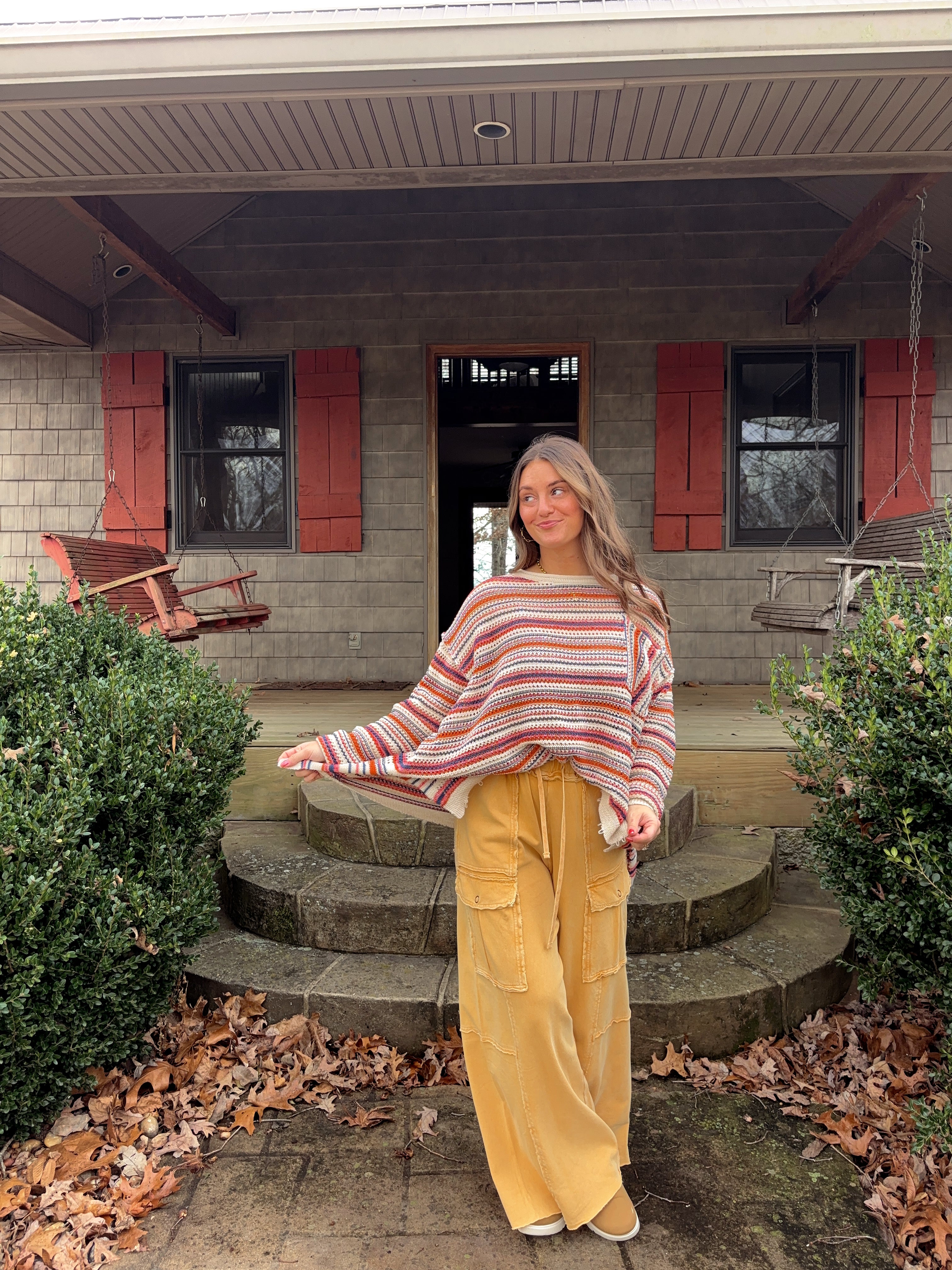 Sunset Striped Sweater