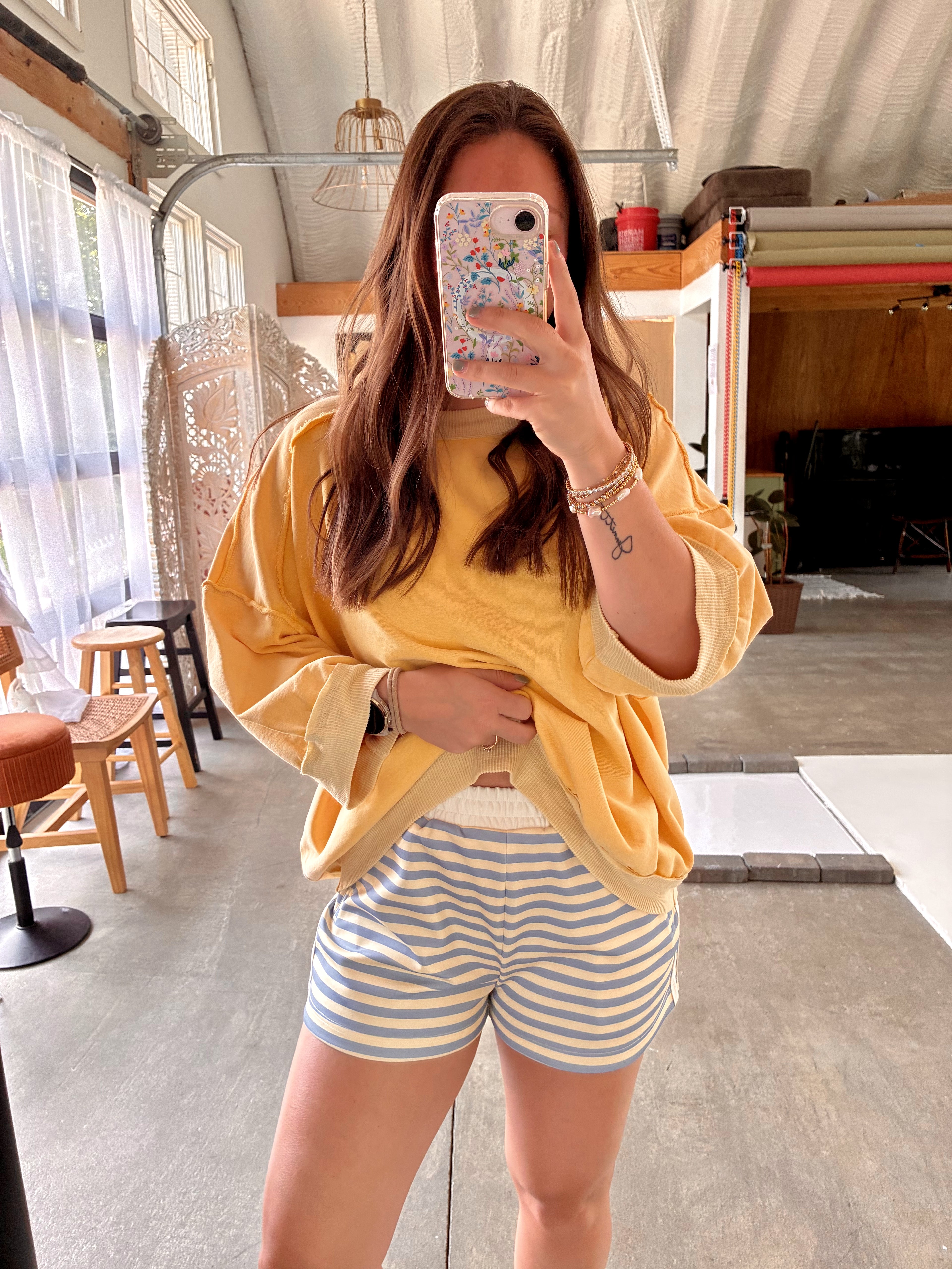 Buttered Striped Shorts