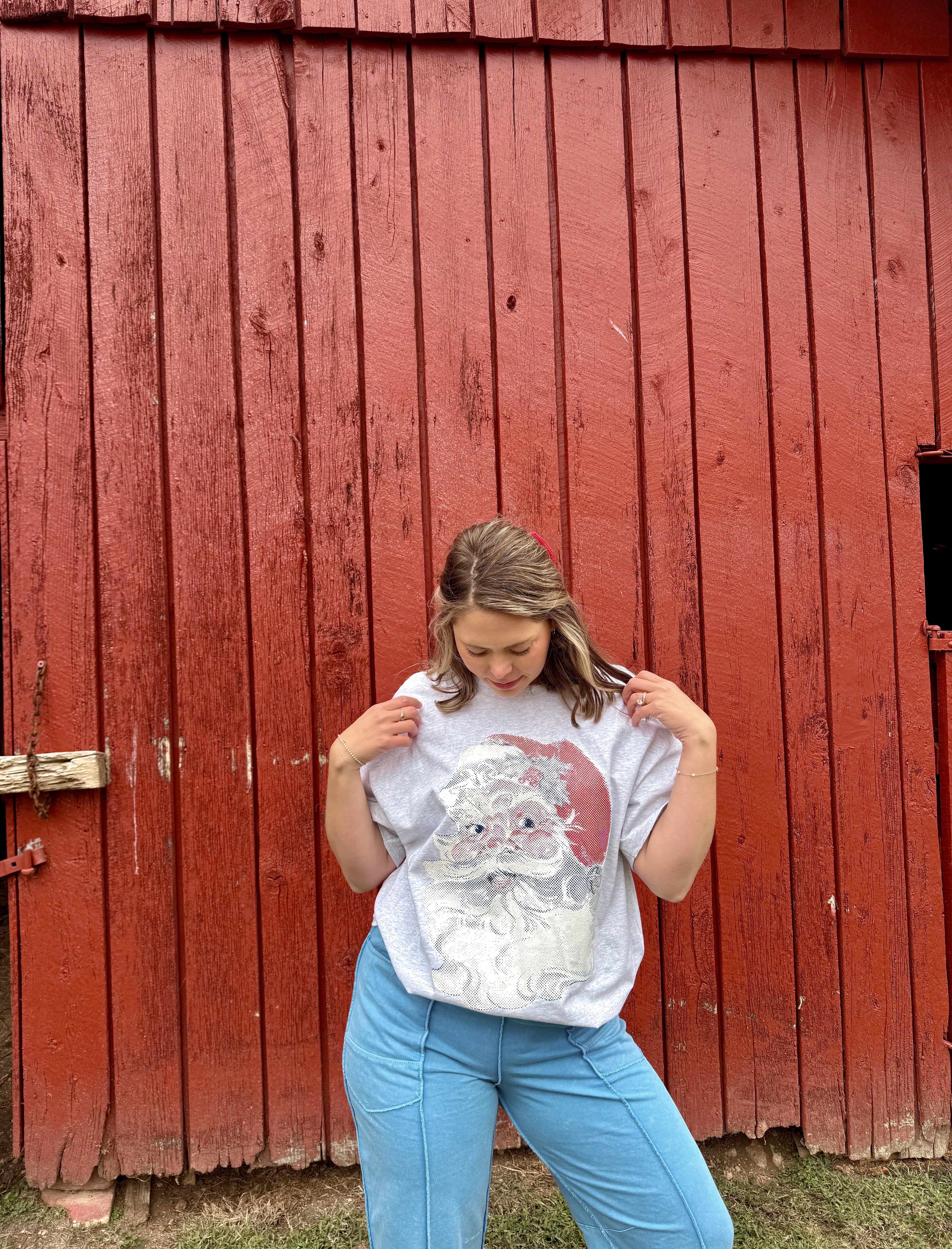 Vintage Santa Oversized Tee